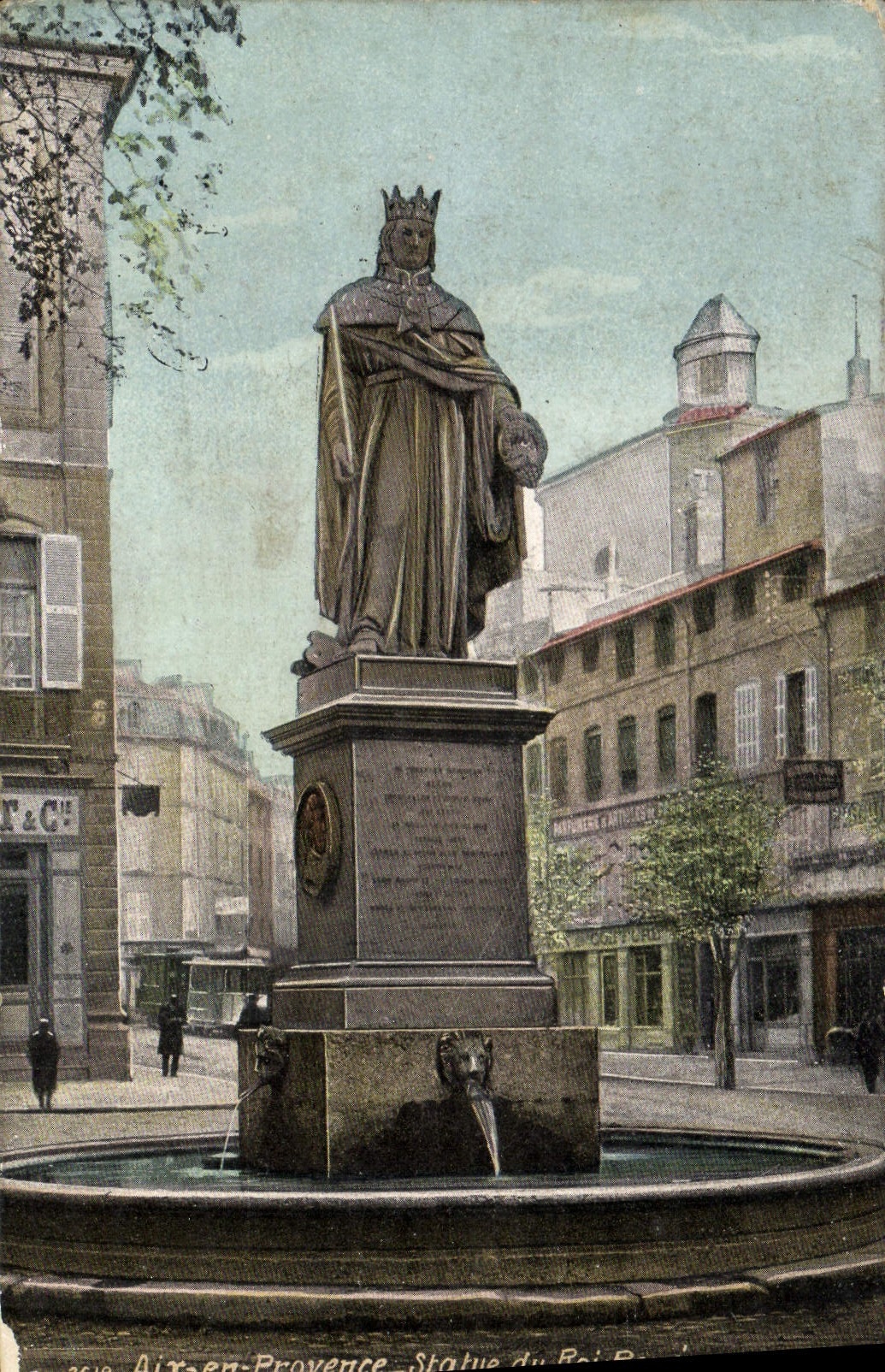 CPA Aix En Provence Statue du Roi Rene