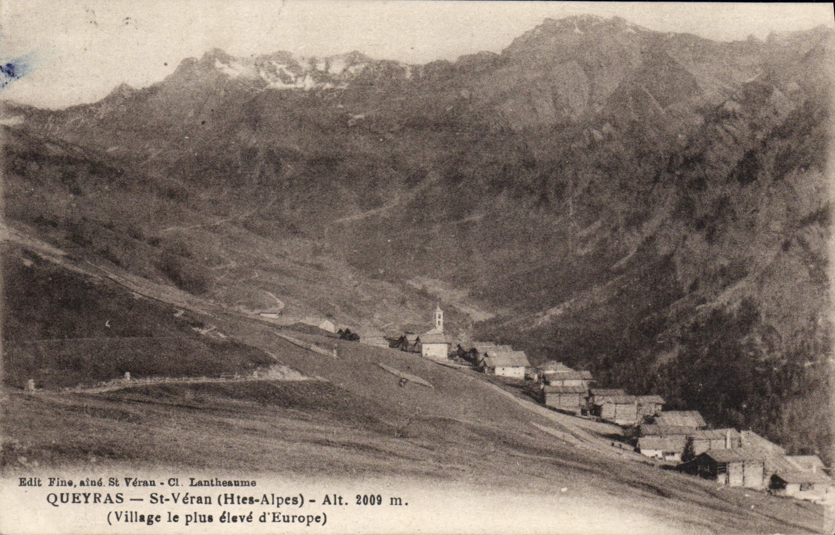 CPA Queyras St Veran Village Le Plus Eleve D'Europe