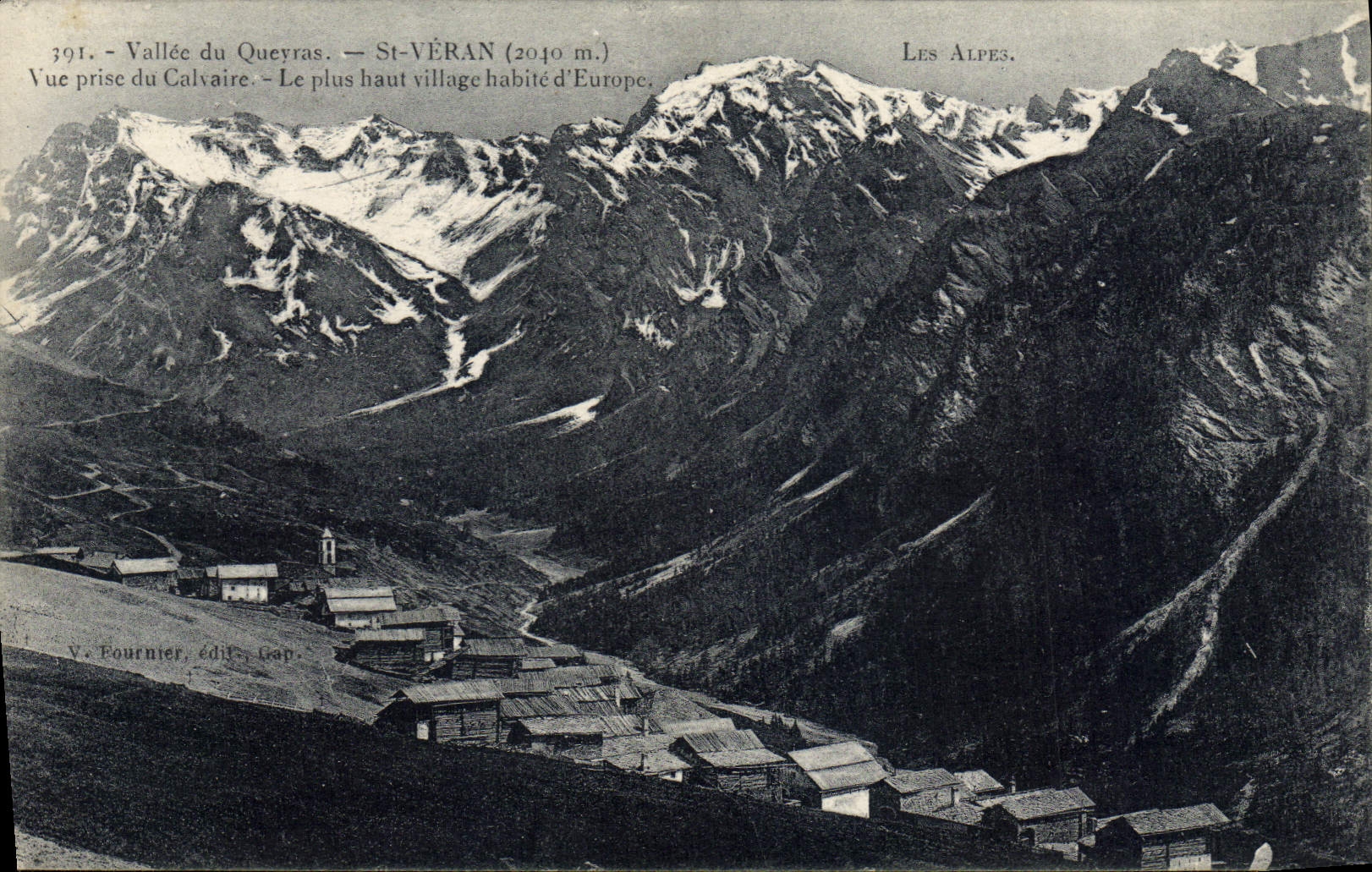 CPA Vallee Du Queyras St Veran Vue Prise Du Calvaire Le Plus Haut Village Habite D'Europe