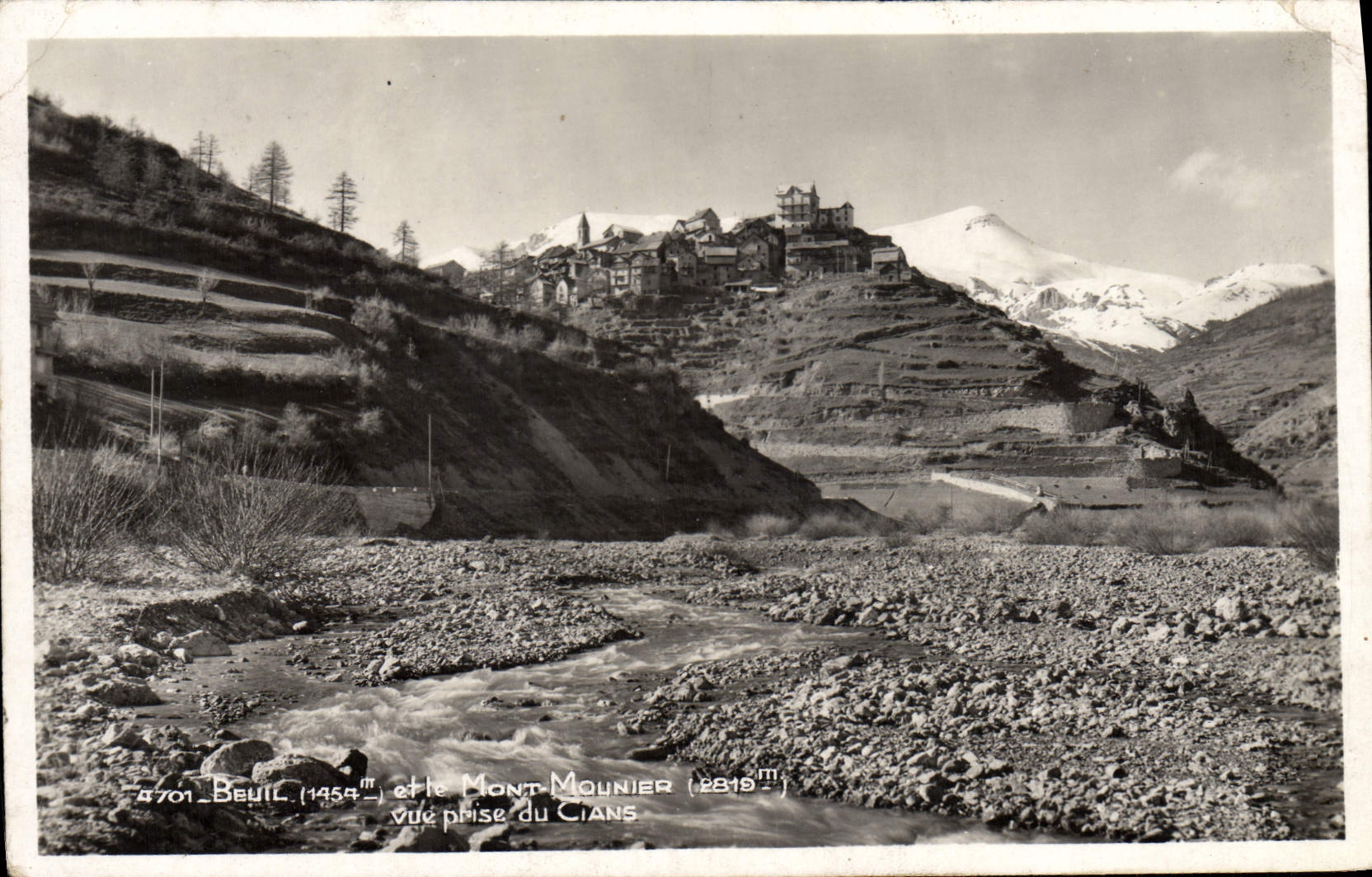 CPA Beuil Et Le Mont Mounier Vue Prise Du Cians