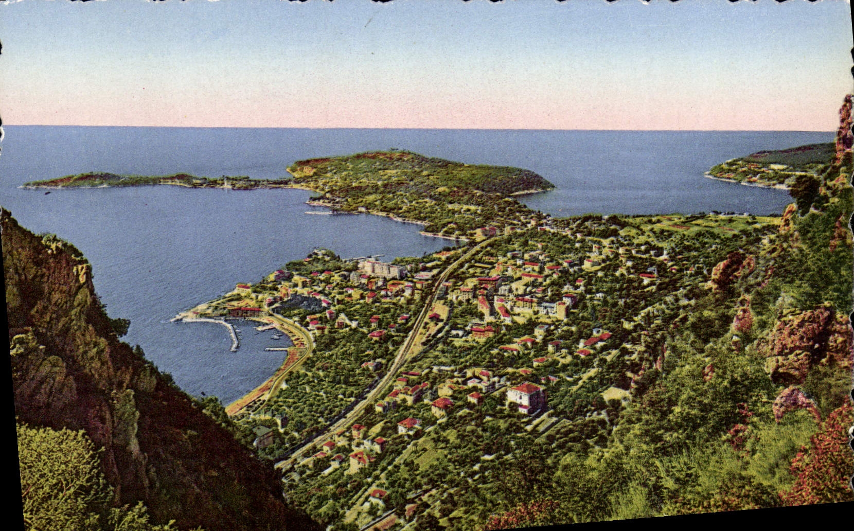 VINTAGE POSTCARD Beaulieu On Sea and the Cape Ferrat