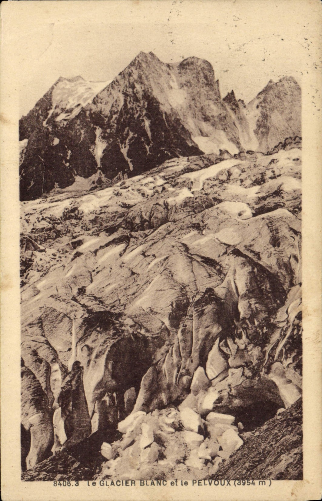 CPA Le Glacier Blanc et le Pelvoux