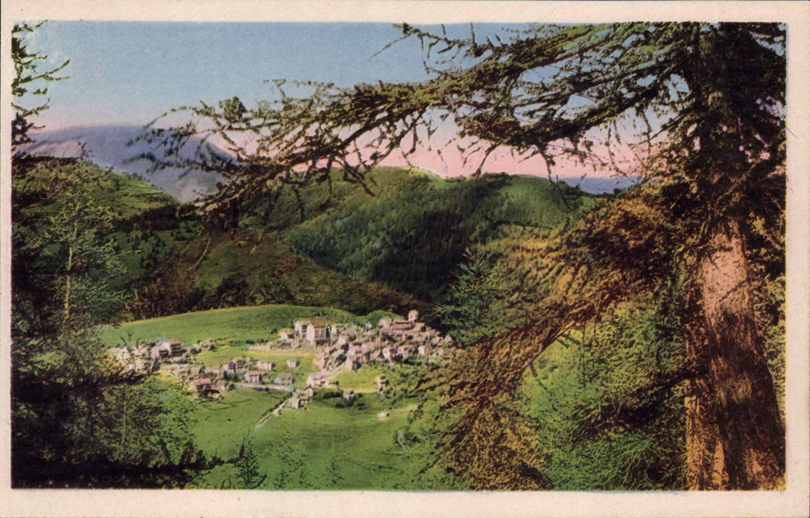 VINTAGE POSTCARD Escaped on Beuil