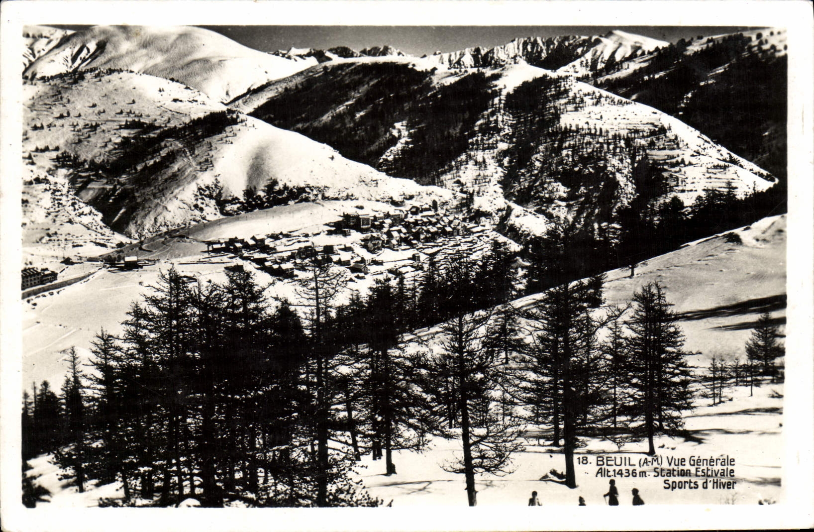 CPA Beuil Vue Generale 