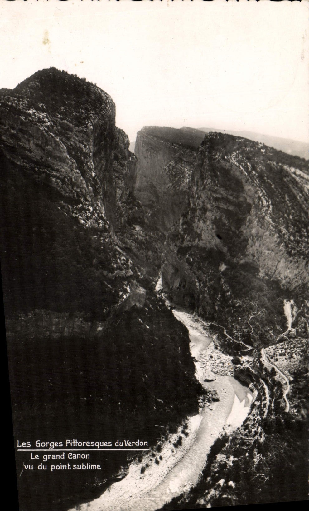 POSTAL MODERNA catarata pintoresca del Verdon grande Canon visto del punto sublime