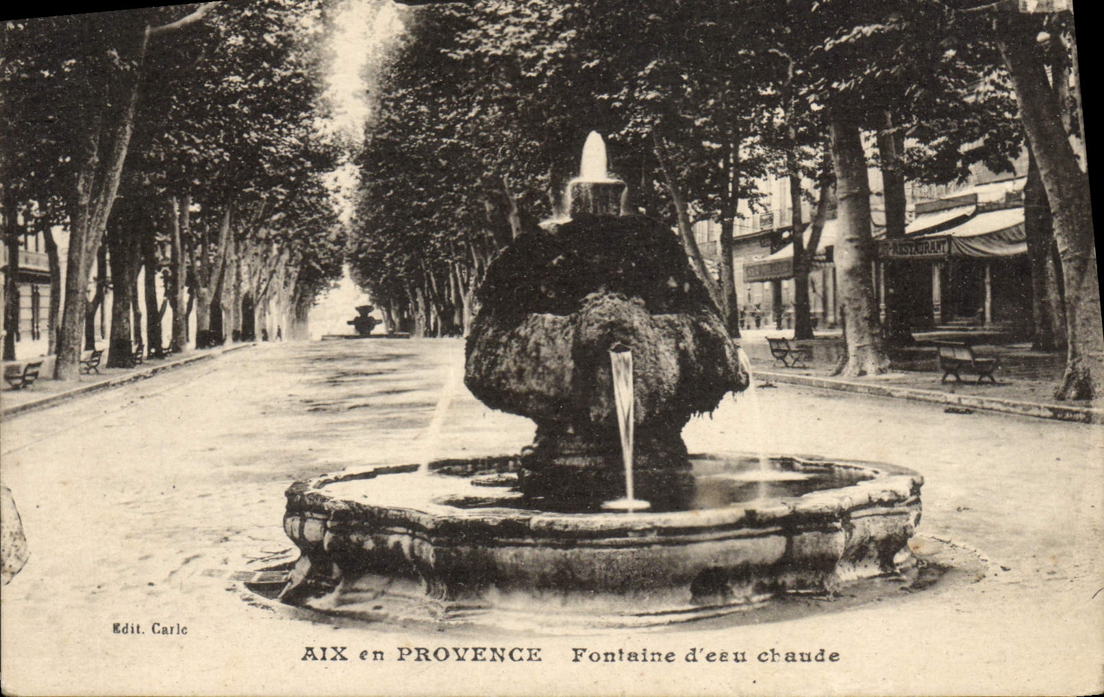 CPA Aix En Provence Fontaine d'eau Chaude