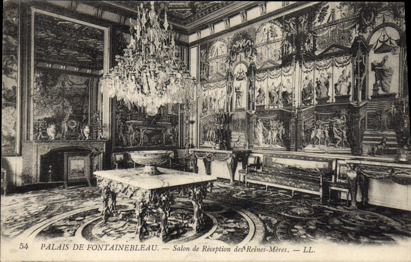 CPA Palais de Fontainebleau Salon de Reception des Reines Meres