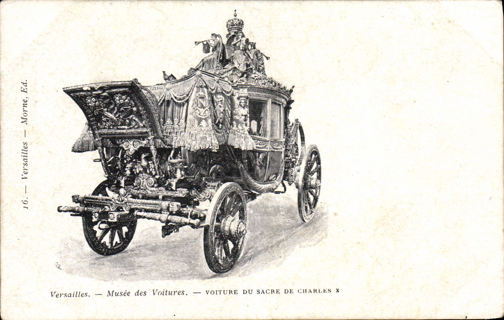 CPA Palais De Versailles Musee des Voitures Voiture du sacre de Charles X