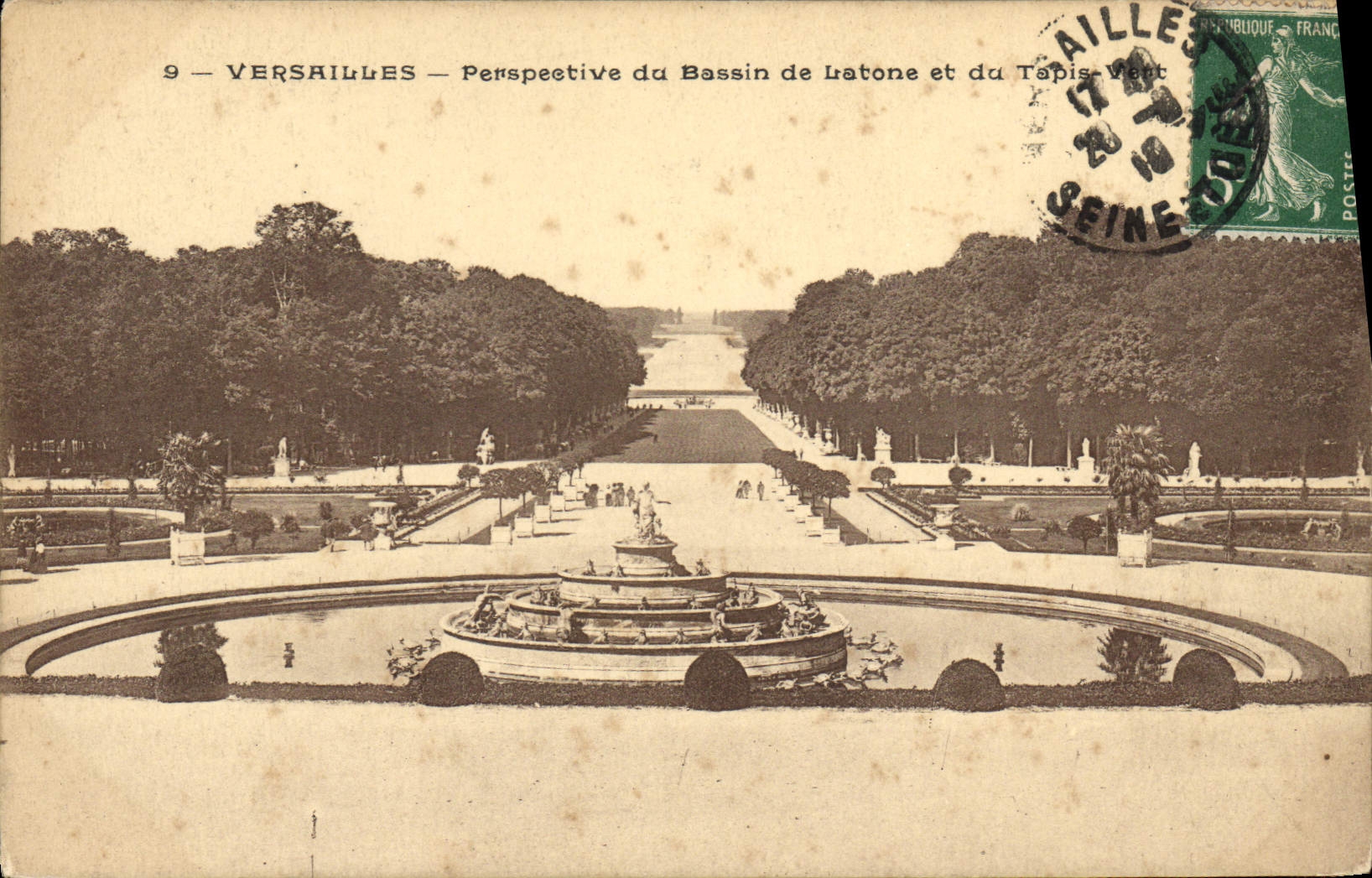 CPA Jardins De Versailles Perspective du Bassin de Latone