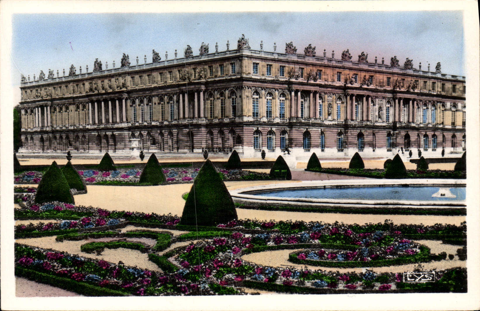 CPA Palais De Versailles Facade Sur le Parc