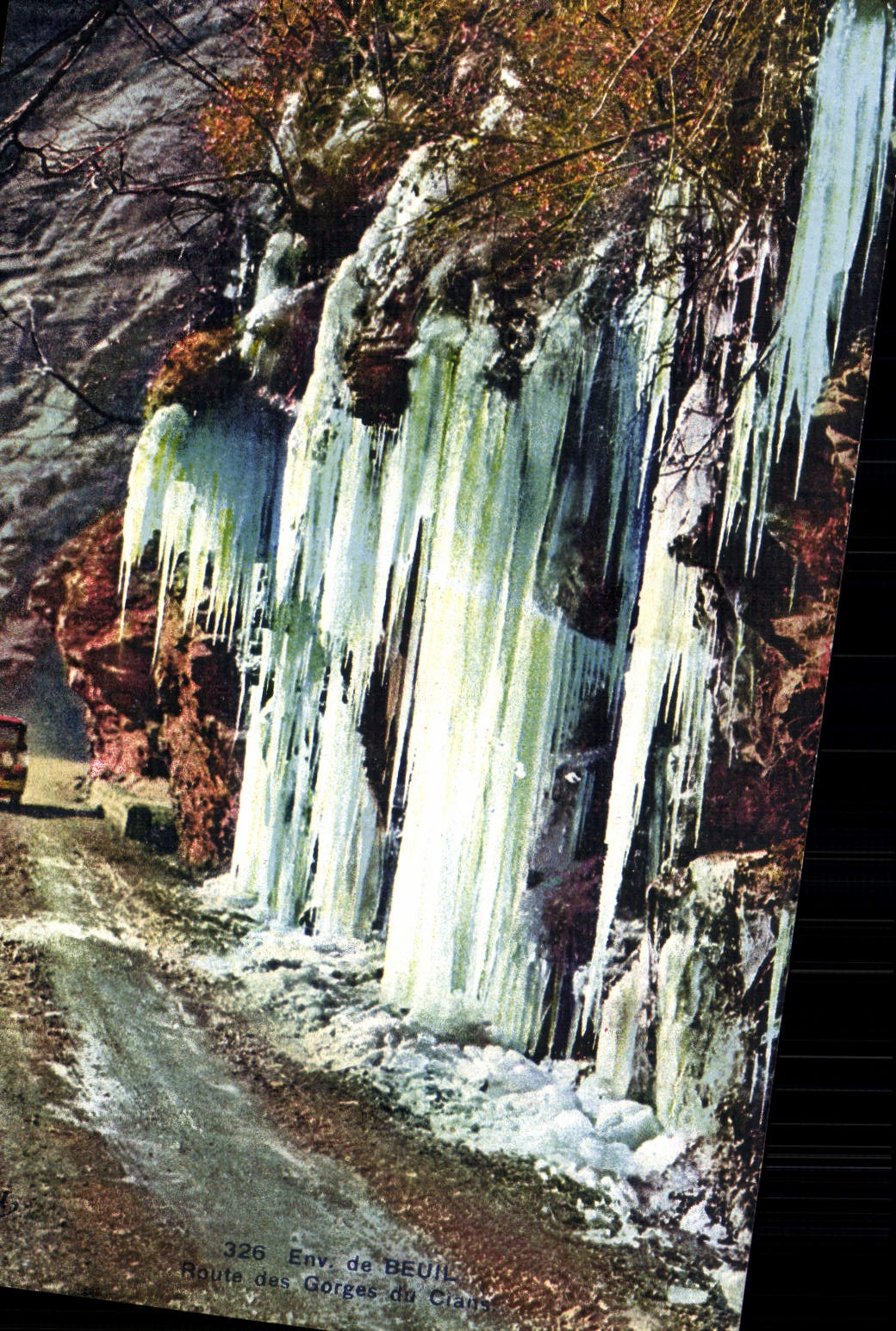 VINTAGE POSTCARD Surroundings of Beuil Road of the throats of Cians