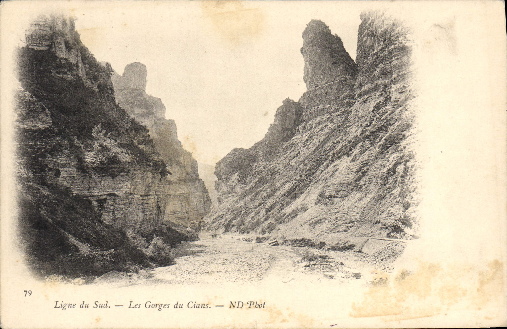 CPA Ligne Du Sud Les Gorges Du Cians