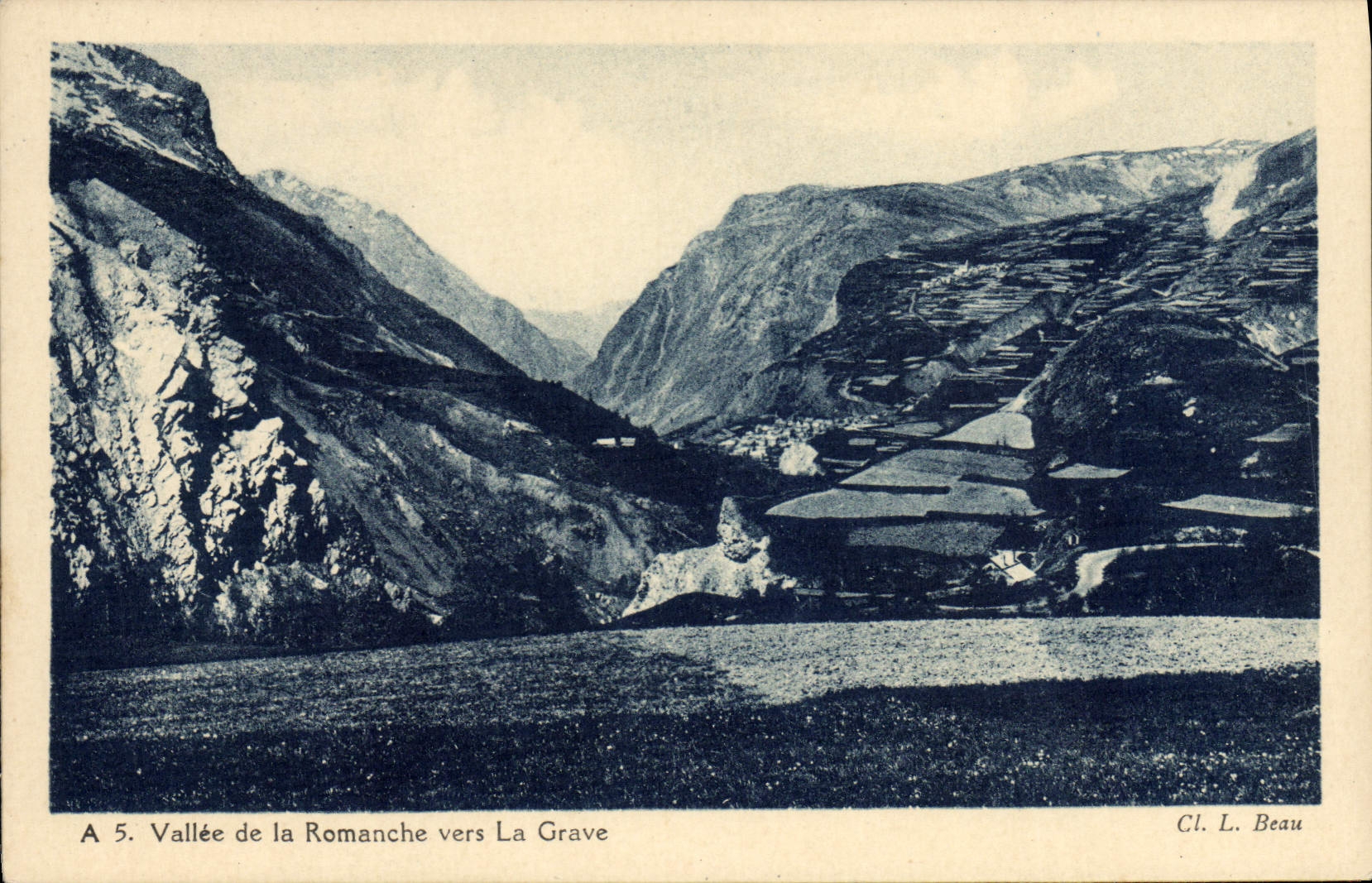 CPA Vallee De La Romanche Vers La Grave