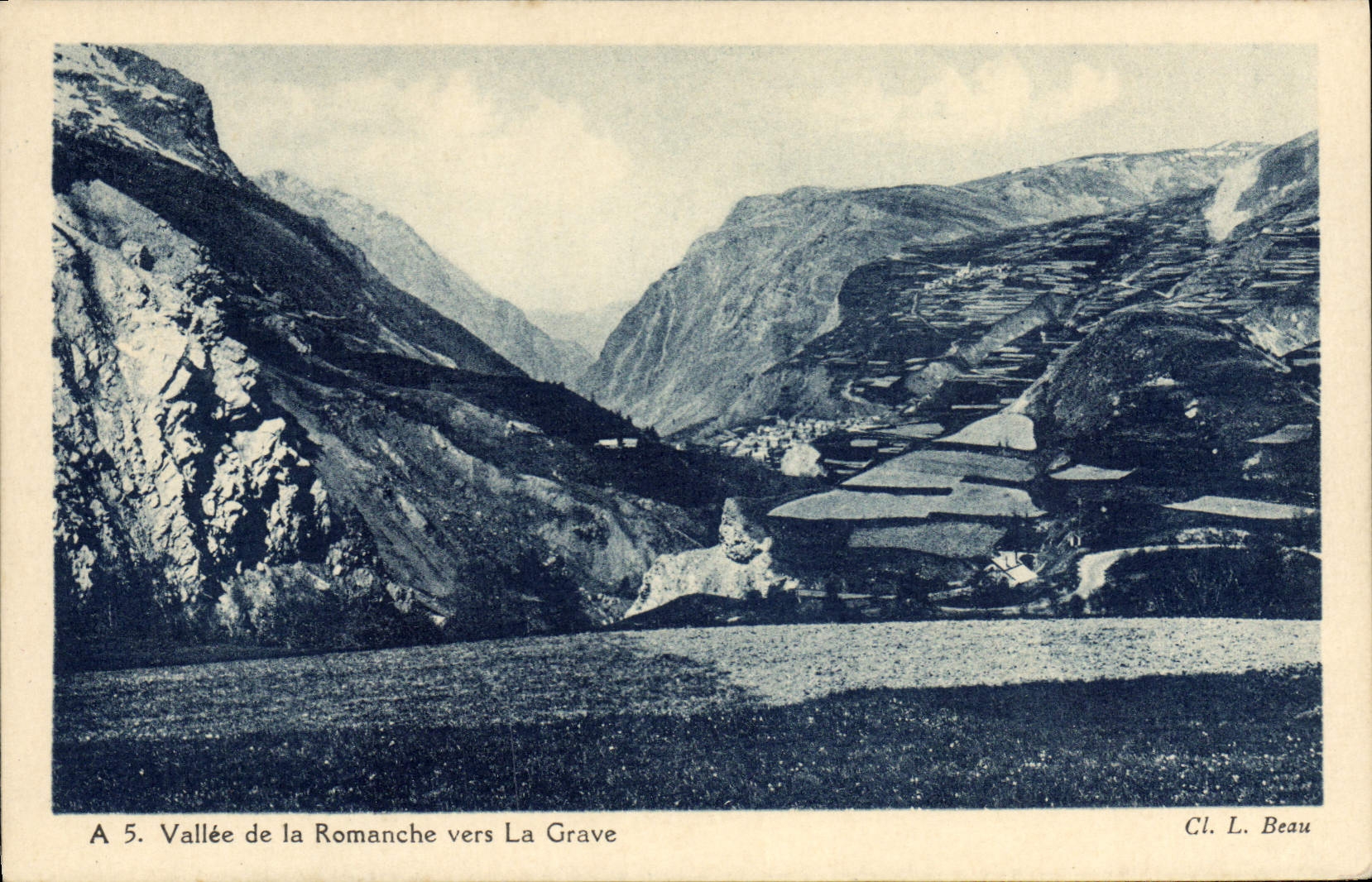 CPA Vallee de la Romanche vers la Grave