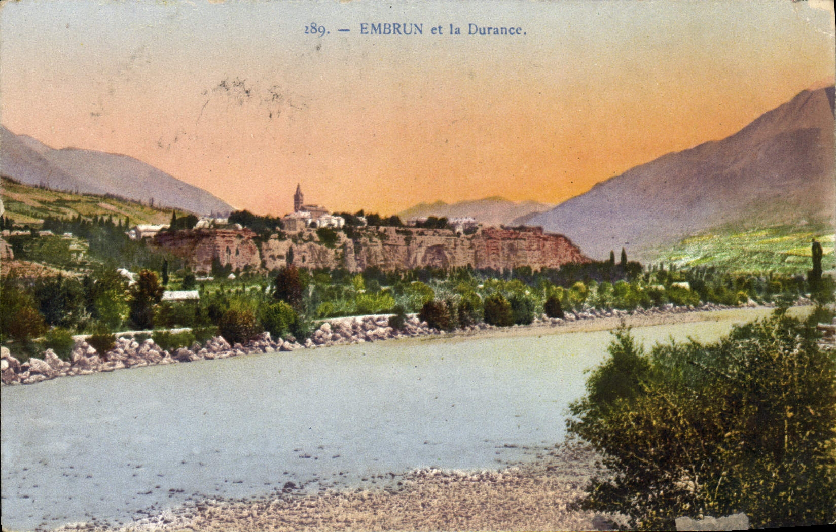 VINTAGE POSTCARD Spray And the Durance