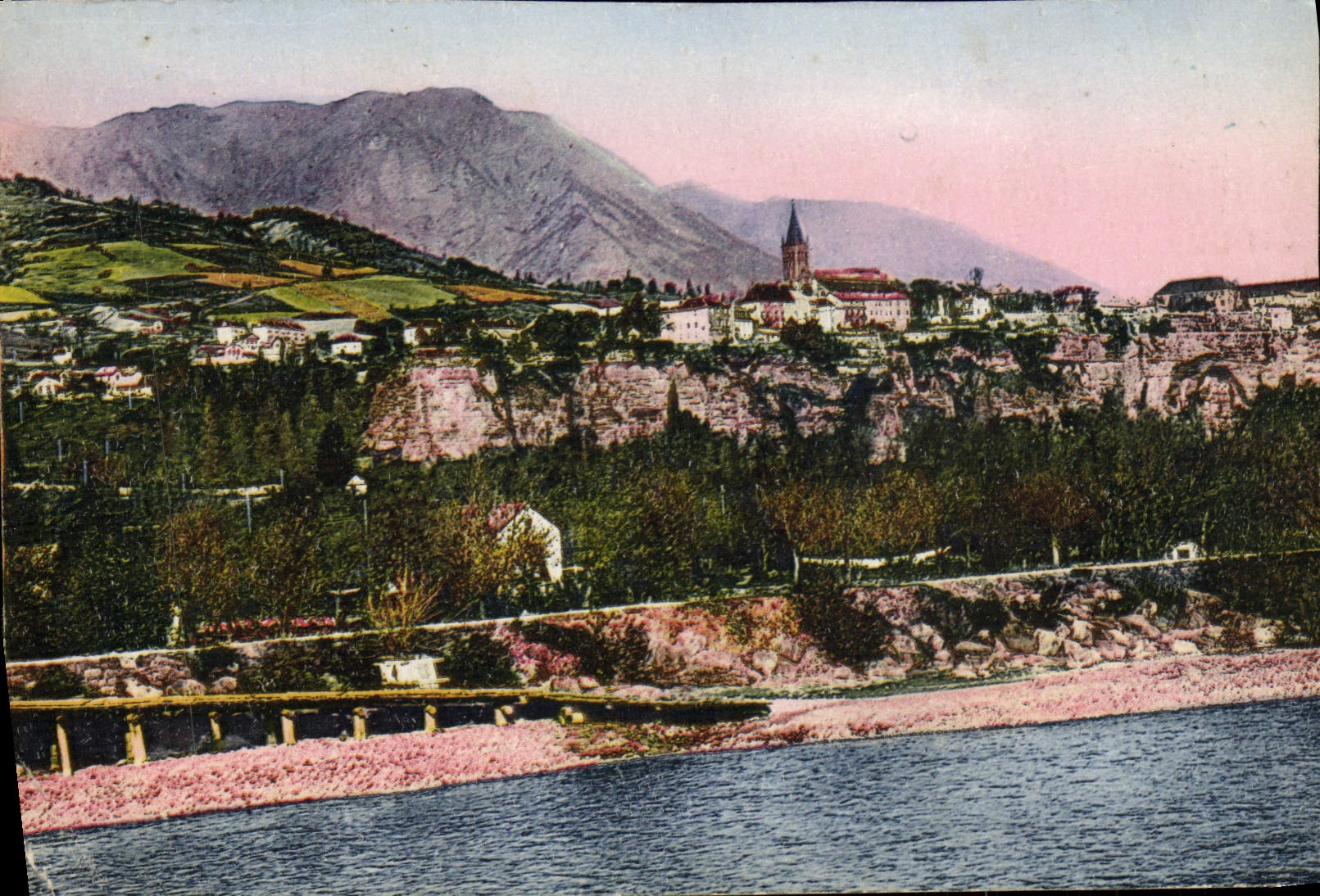 VINTAGE POSTCARD Spray the Rock And the Durance