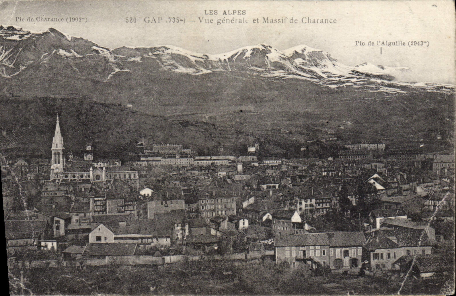 VINTAGE POSTCARD Gap View And Solid mass De Charance