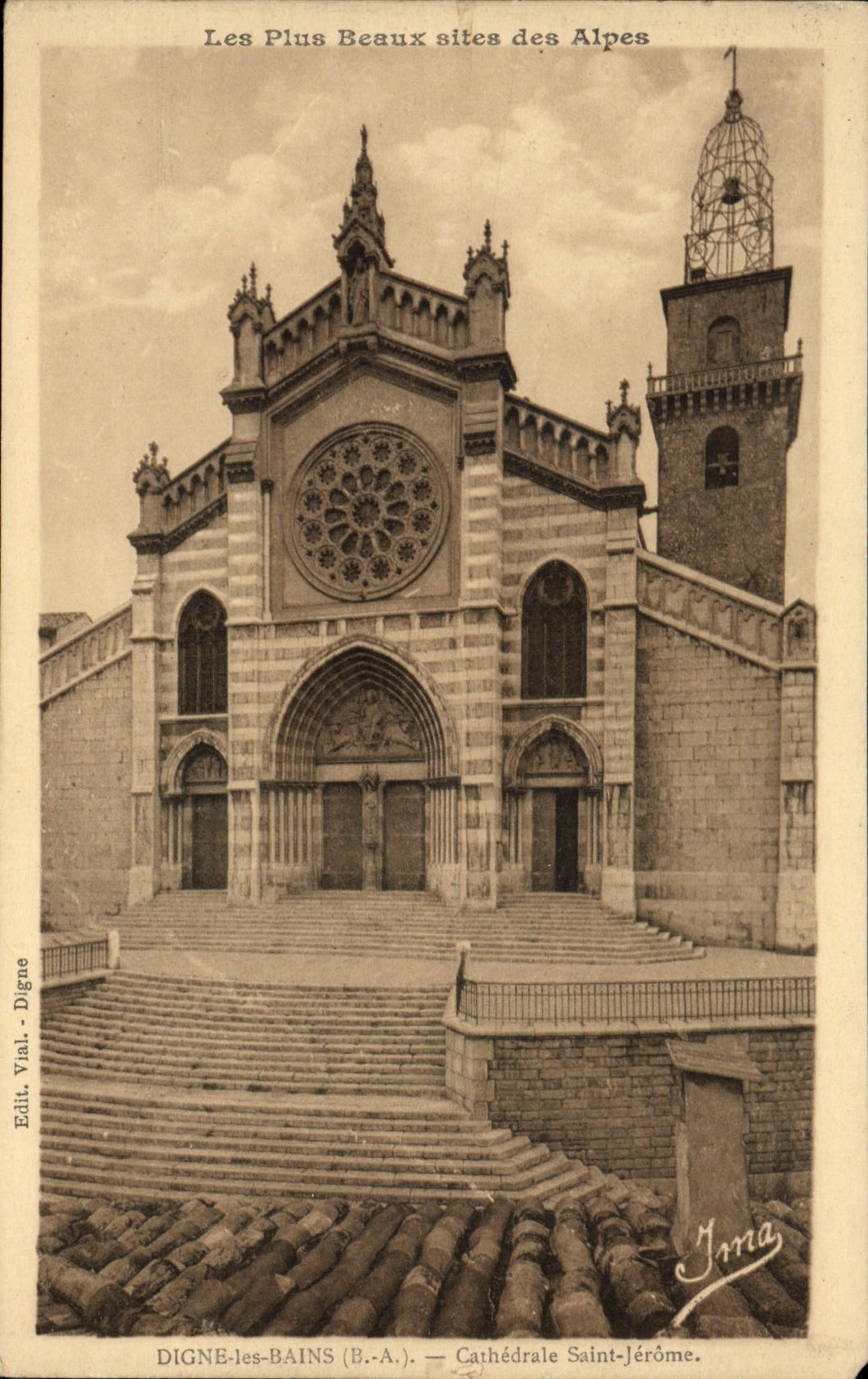 CPA Digne les Bains Cathedrale Saint Jerome