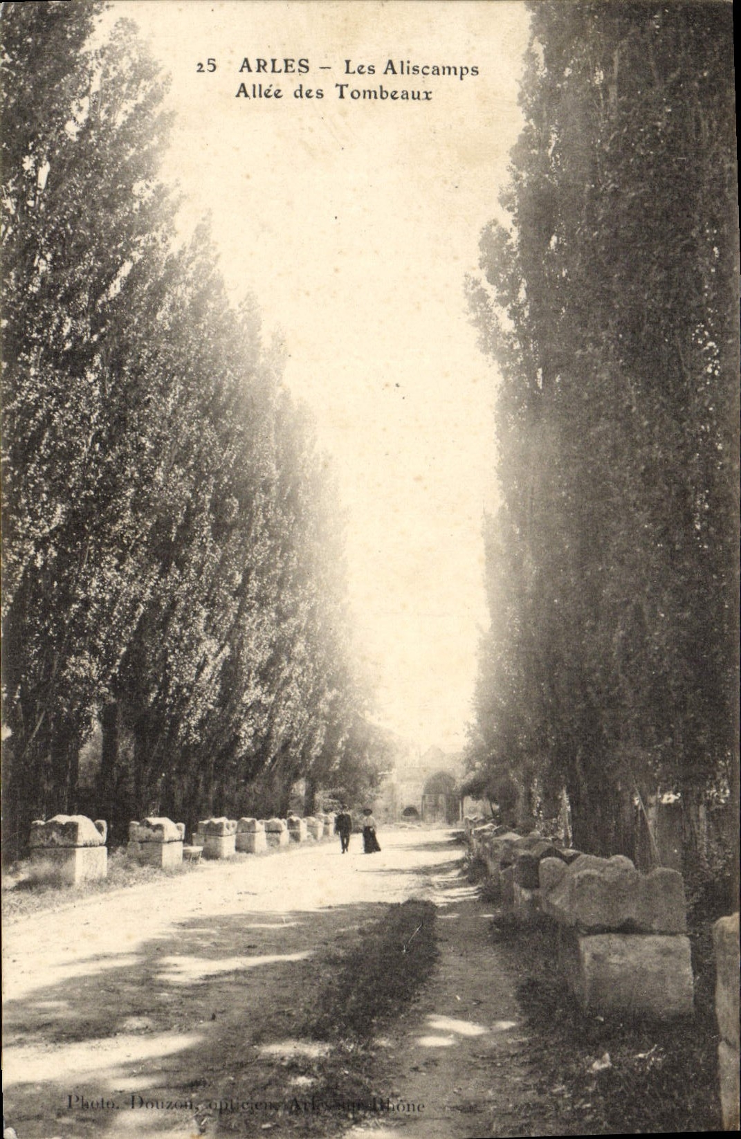 CPA Arles Les Aliscamps Allee Des Tombeaux