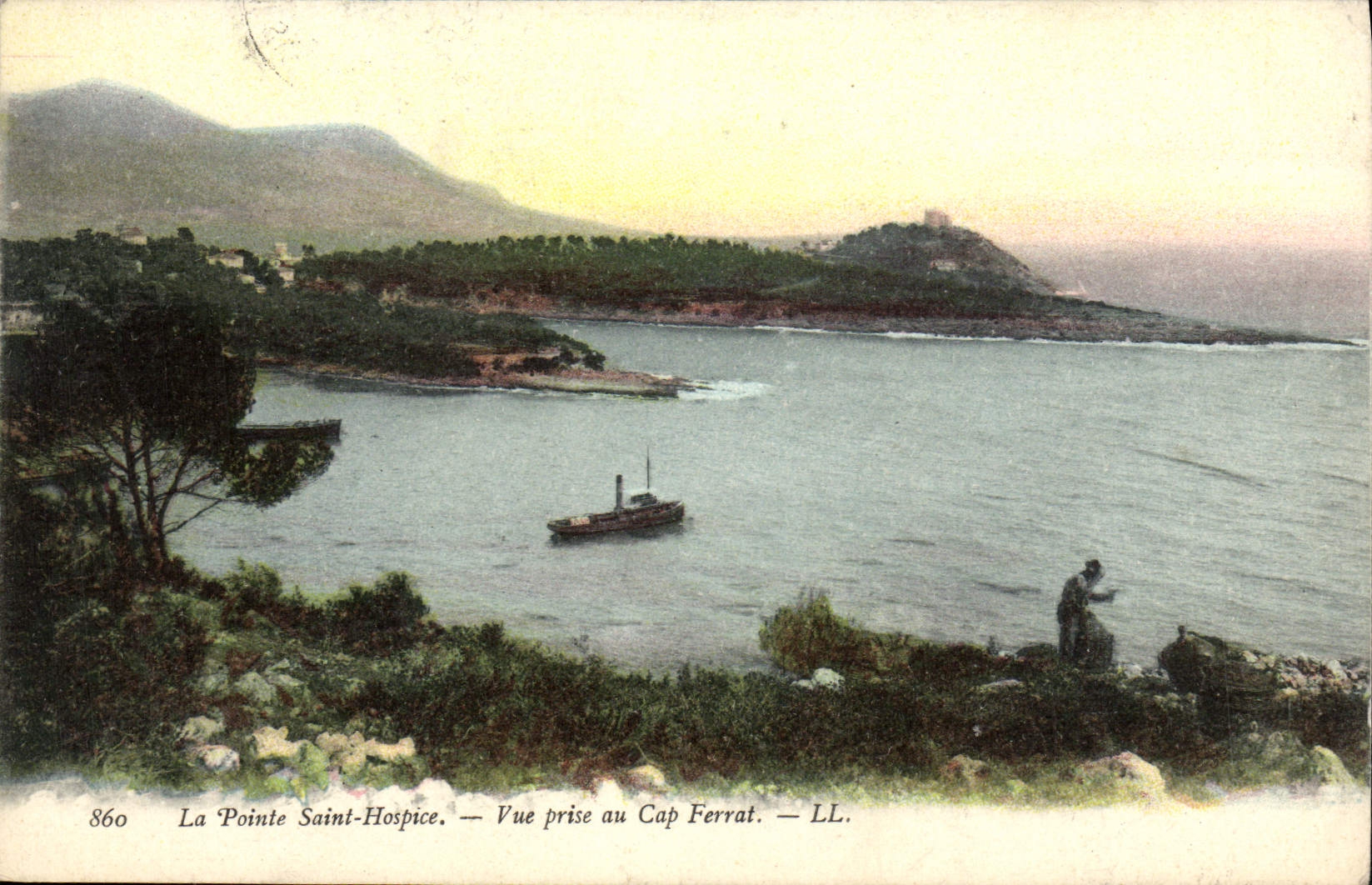 CPA La Pointe Saint Hospice Vue Prise Au Cap Ferrat
