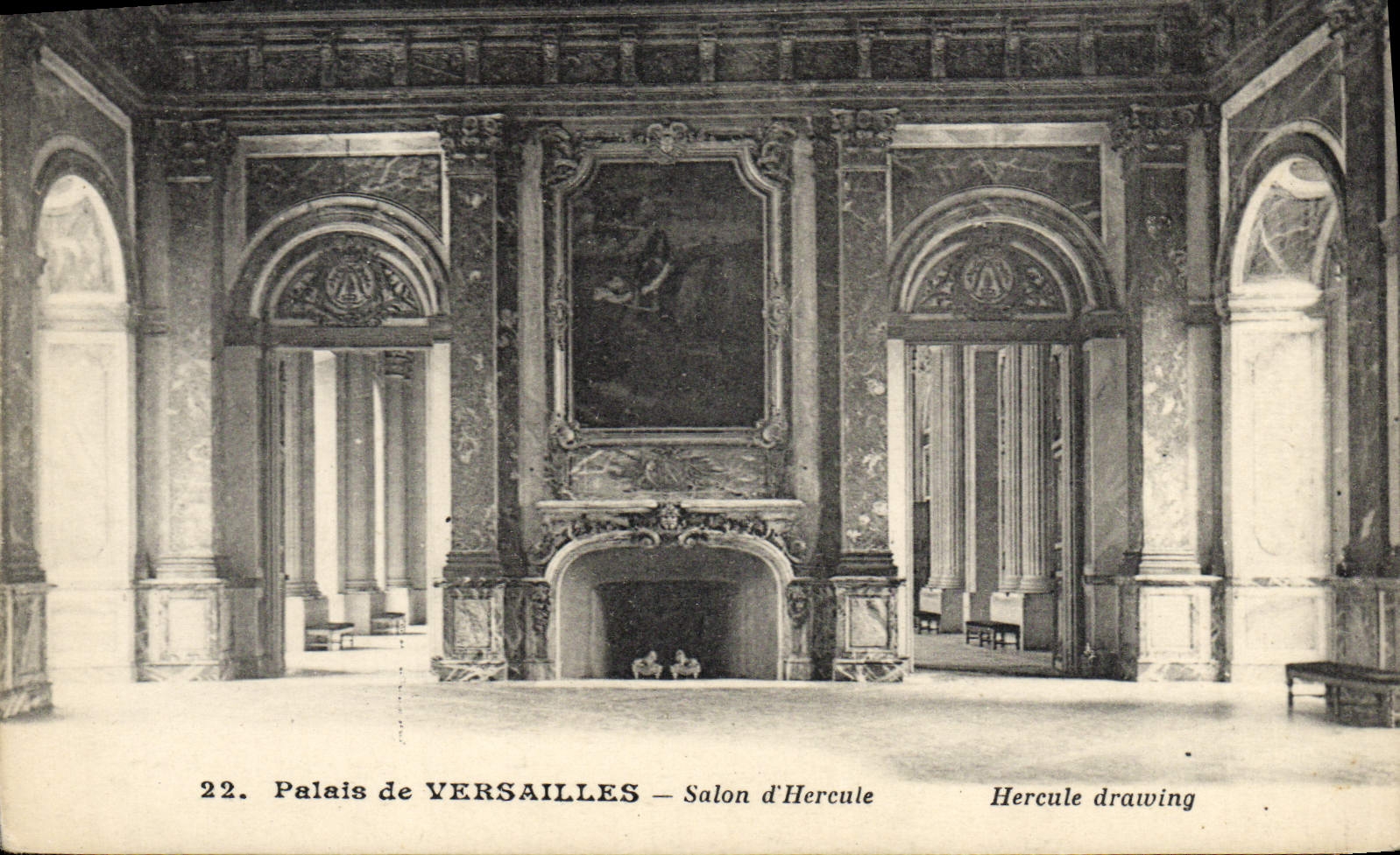 CPA Palais De Versailles Salon D'Hercule