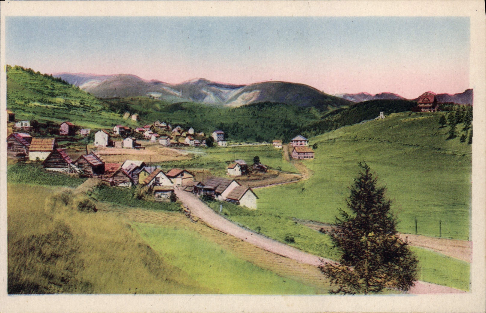 VINTAGE POSTCARD Launes And I' Hotel Of the Monier Mount