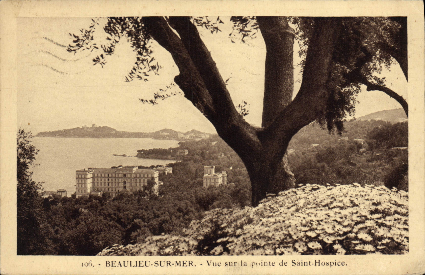 VINTAGE POSTCARD Beaulieu On Sea Seen On Top of the Holy Old people's home