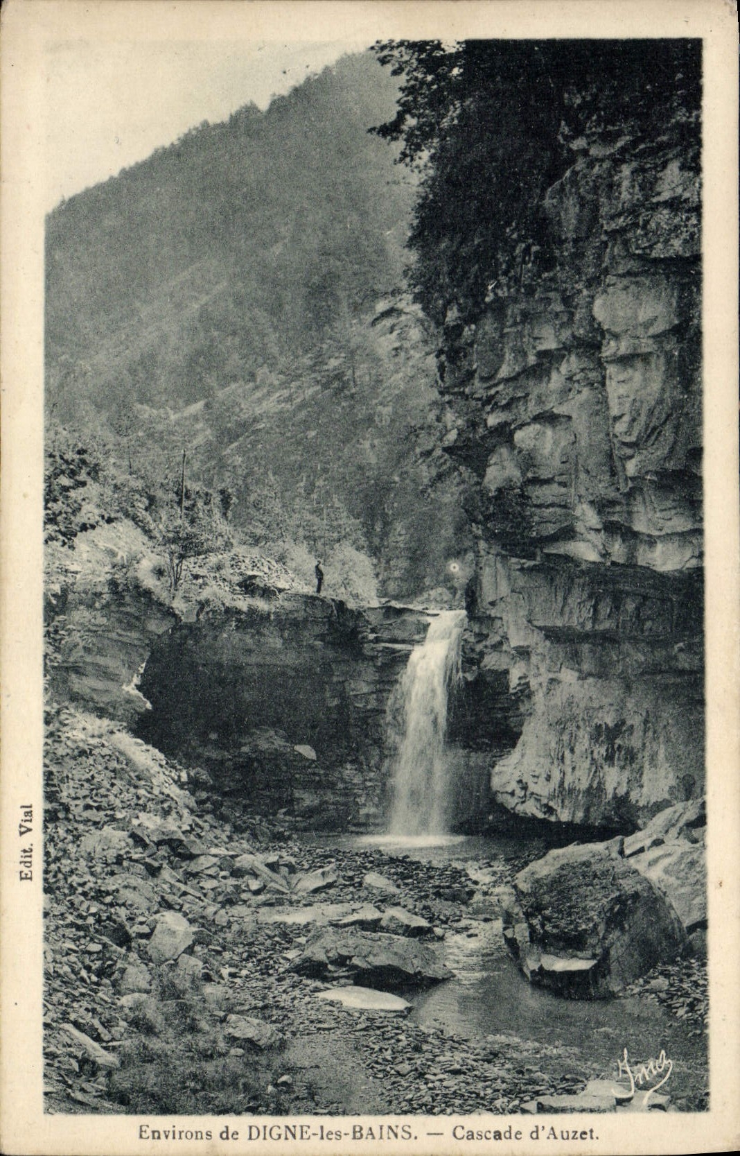 CPA Digne Les Bains Cascade D'Auzet