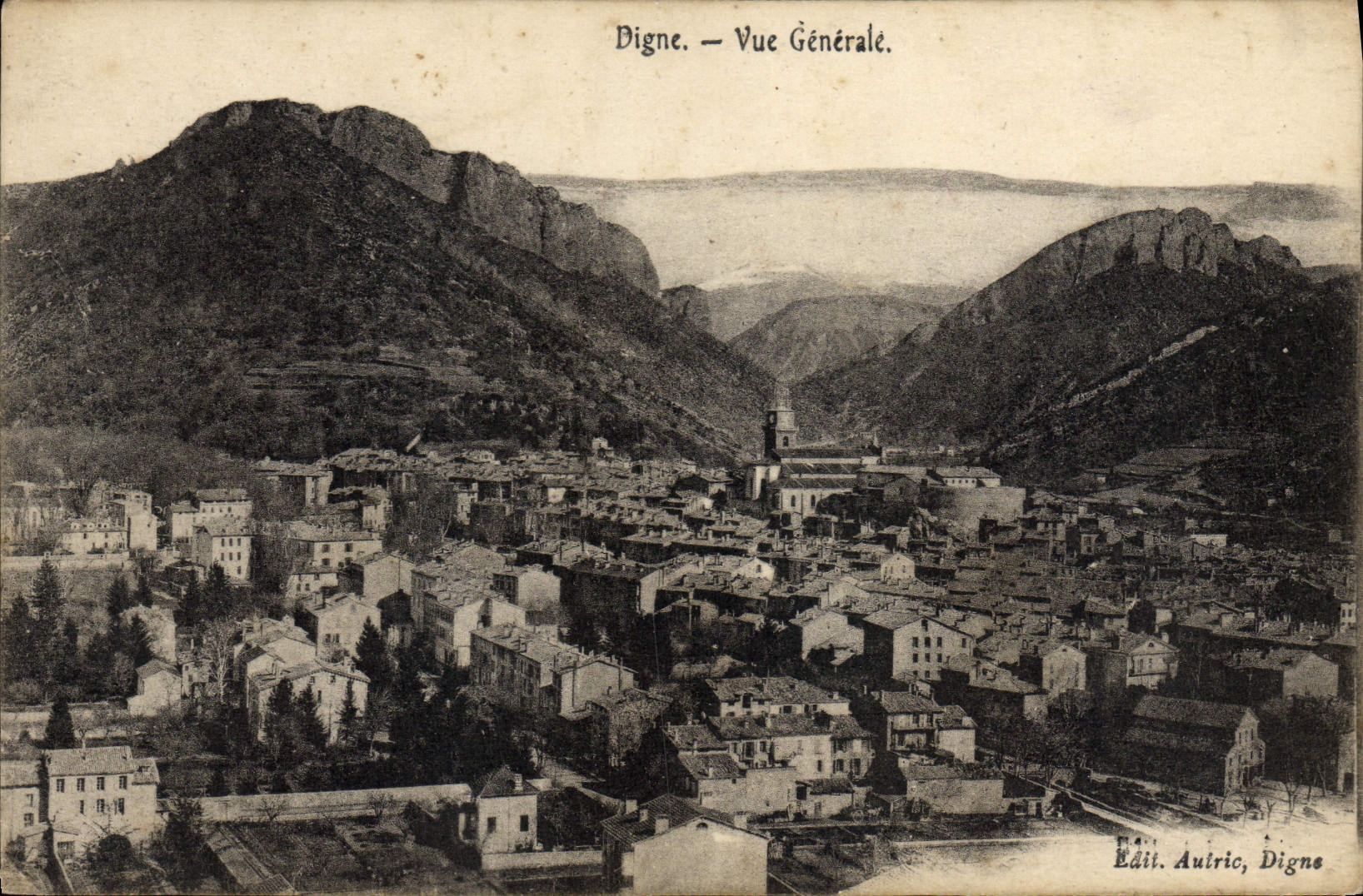CPA Digne Vue Generale