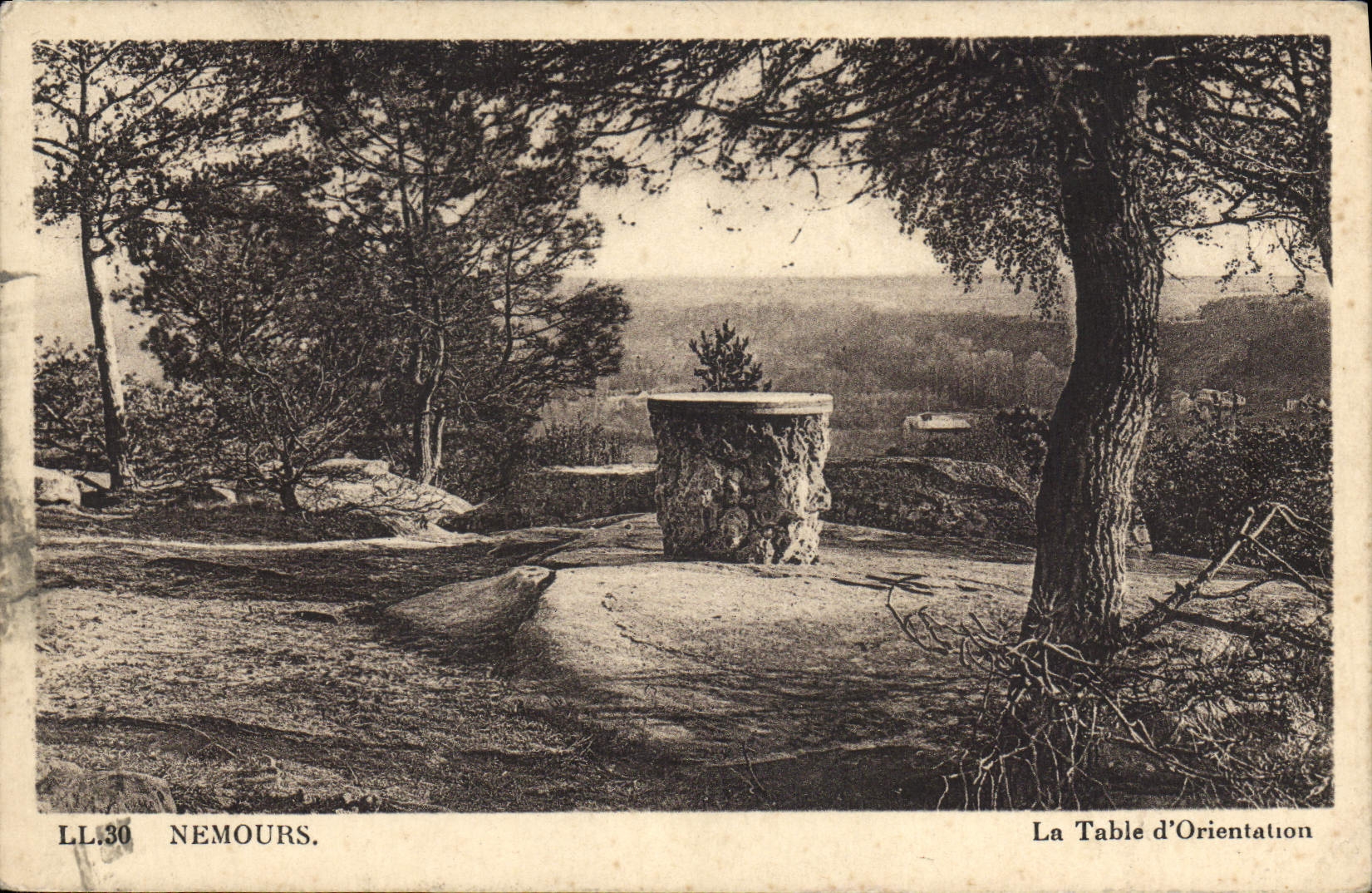 VINTAGE POSTCARD Nemours the Table Of Orientation