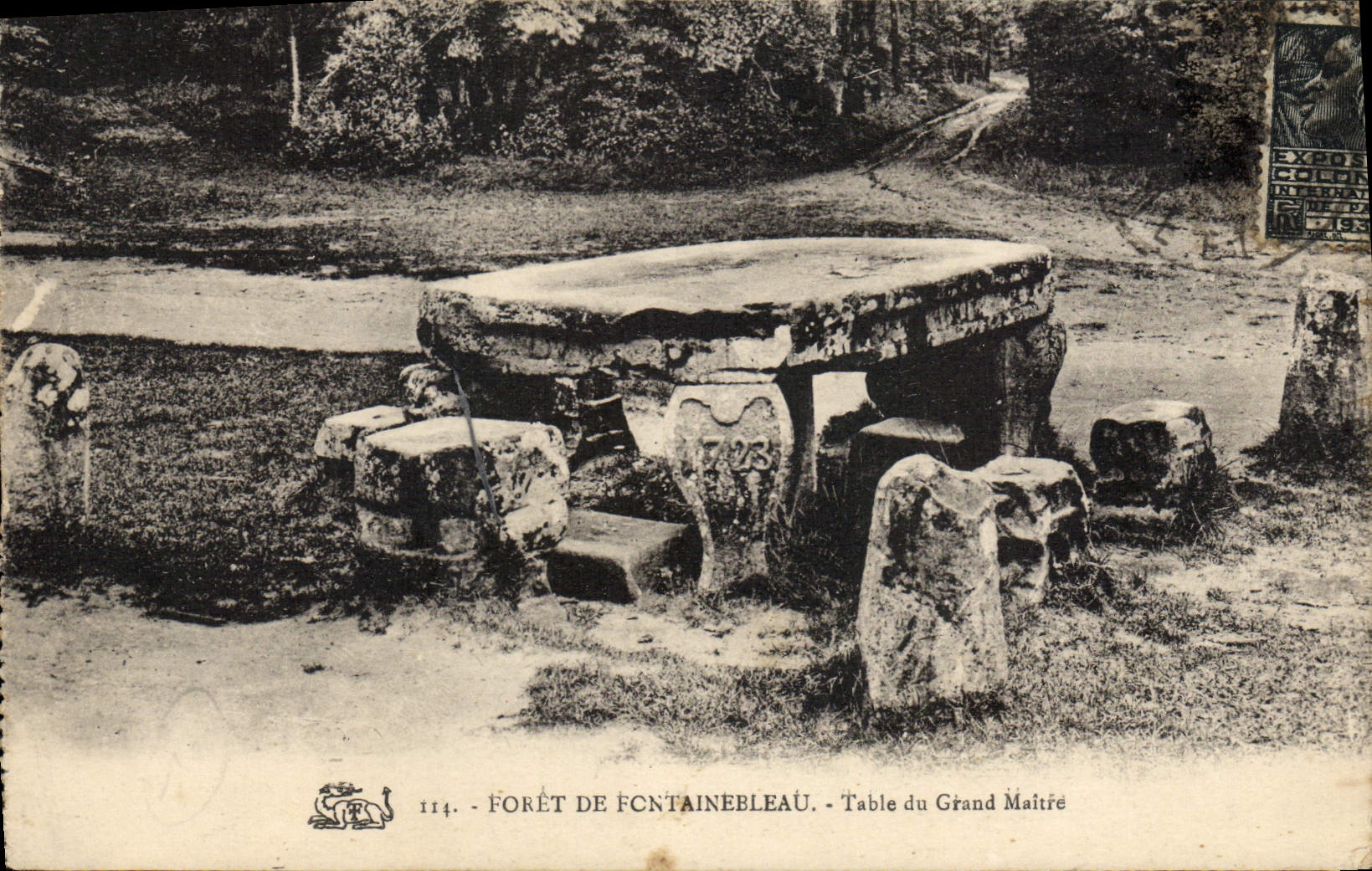 CPA Fontainebleau Table Du Grand Maitre