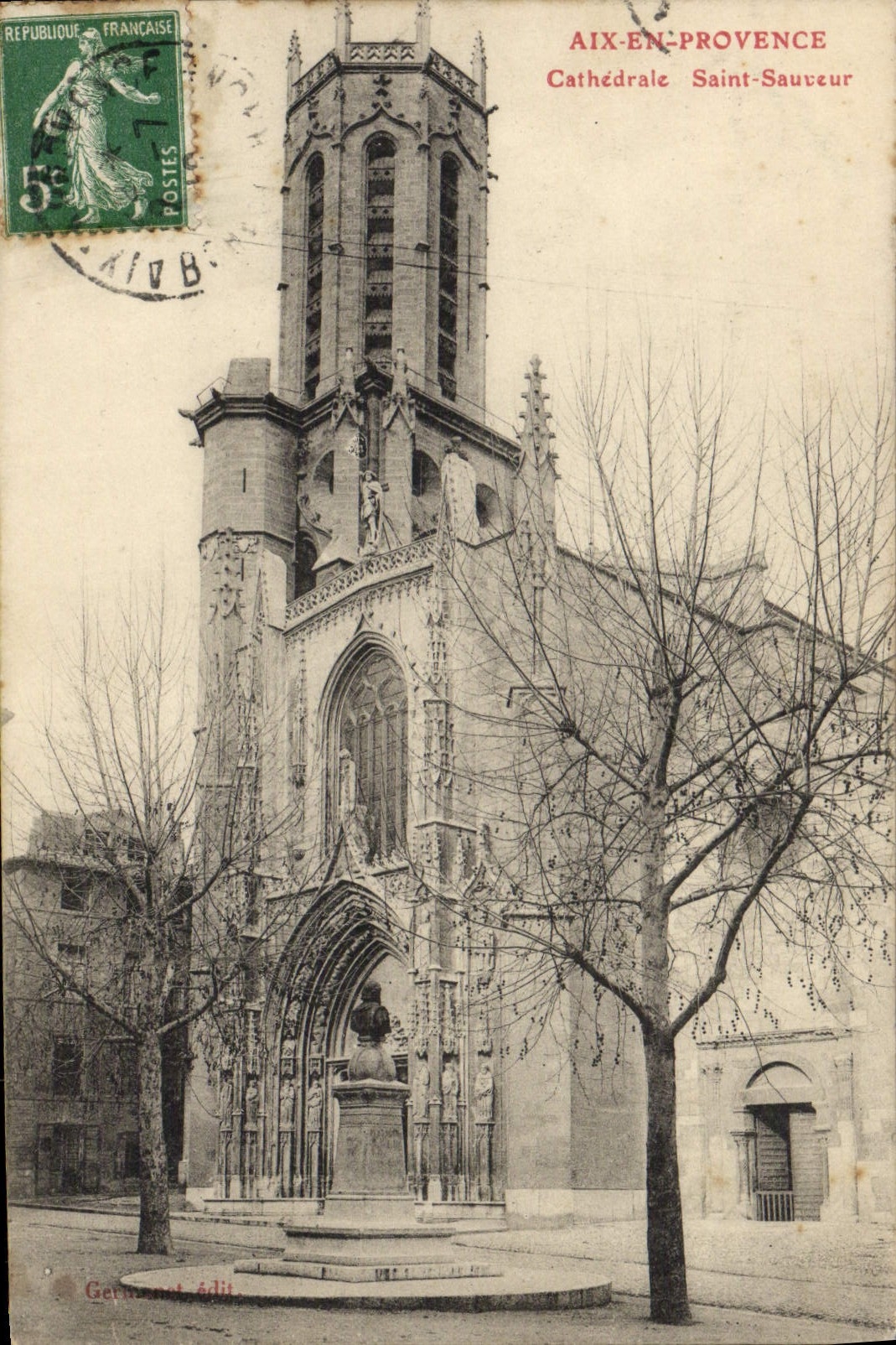 CPA Aix En Provence Cathedrale Saint Sauveur