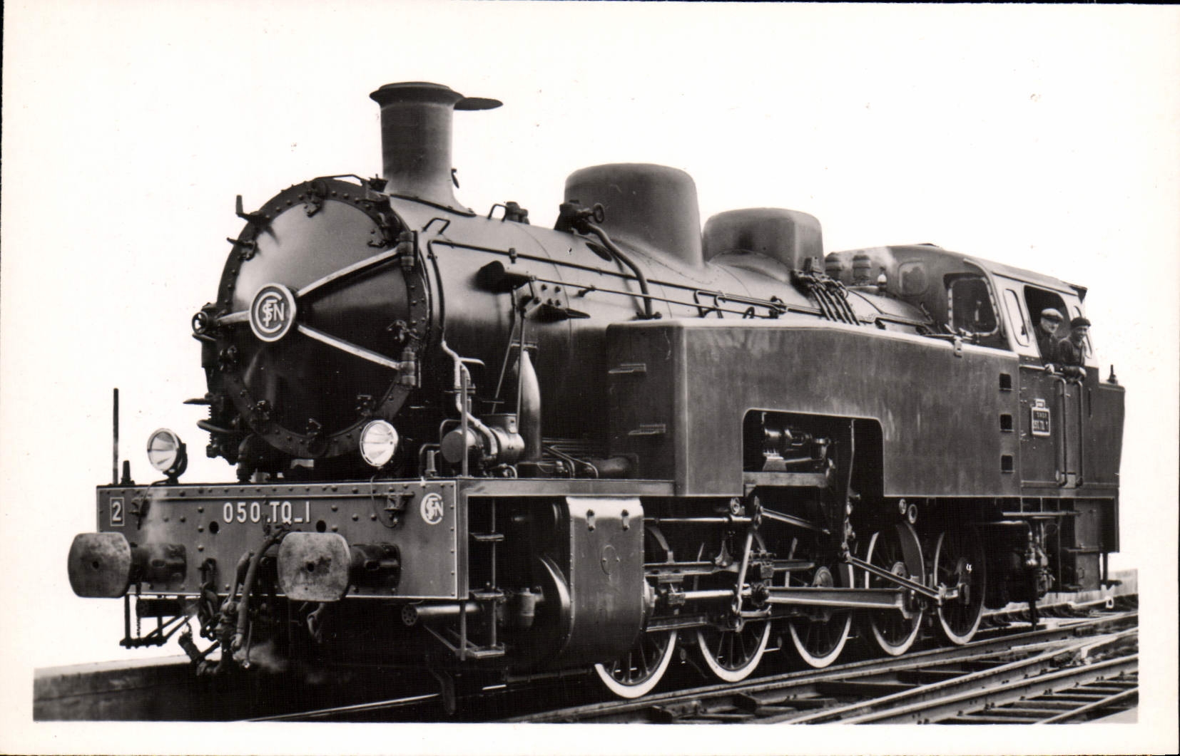 MODERN CARD Train Engine Tender 050 TQ has simple expansion has overheating