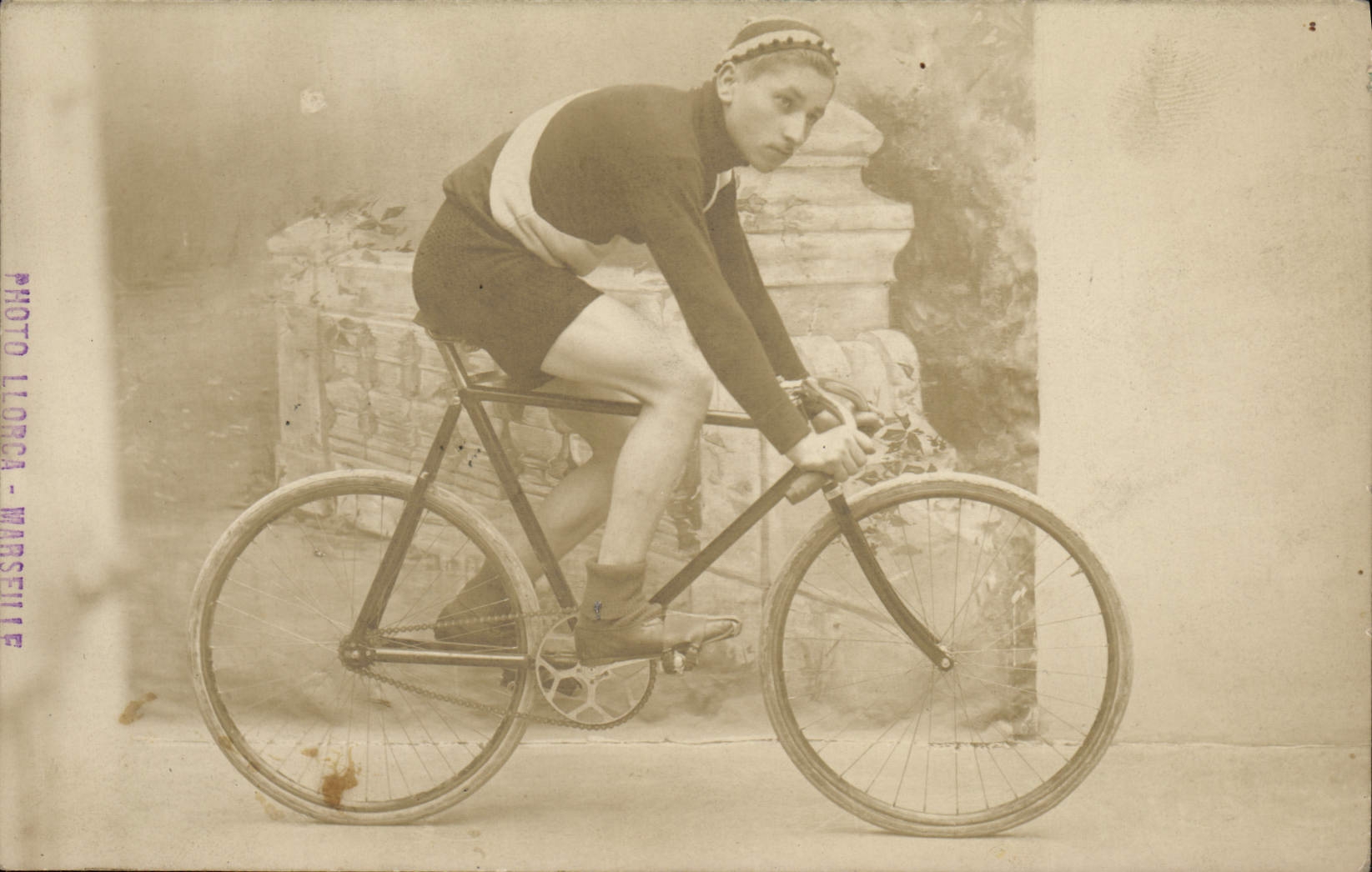 CARTE PHOTO Velo Cycle Cyclisme Llorca Marseille