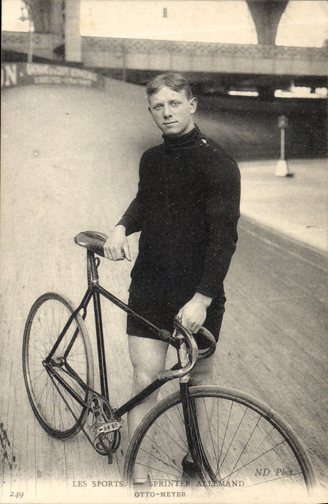 VINTAGE POSTCARD Velo Cycles Cycling German Sprinter Otto Myer