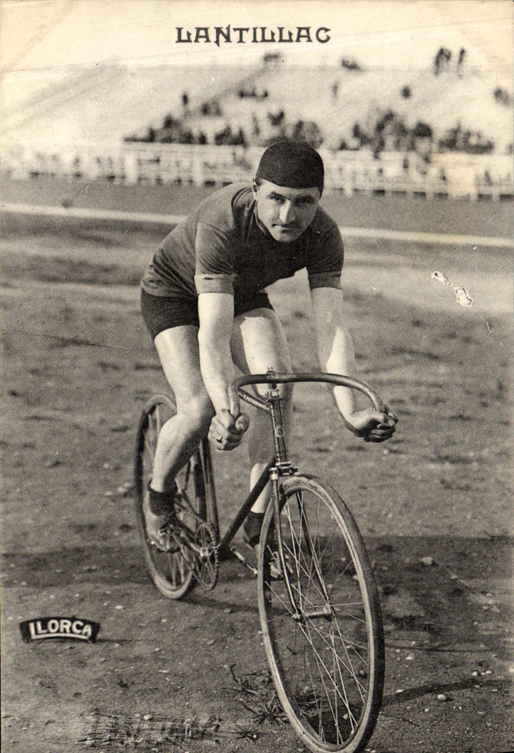 VINTAGE POSTCARD Velo Cycles Cycling Lantillac Llorca