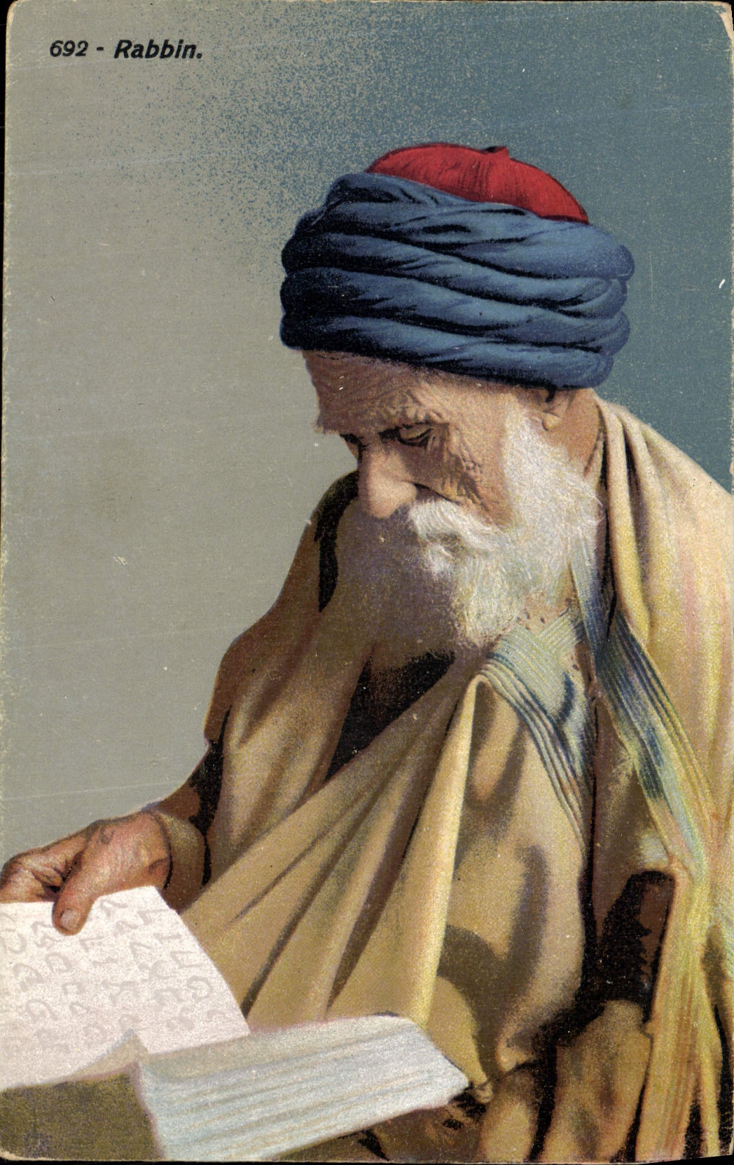 CPA Judaica Juif Rabbin 