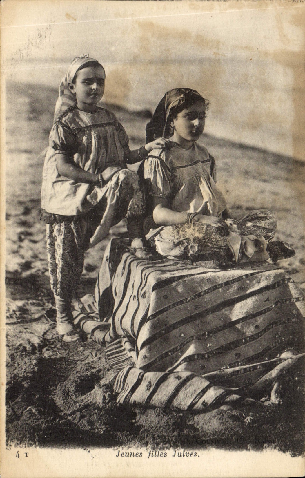 CPA Judaica Juif Jeunes filles juives 