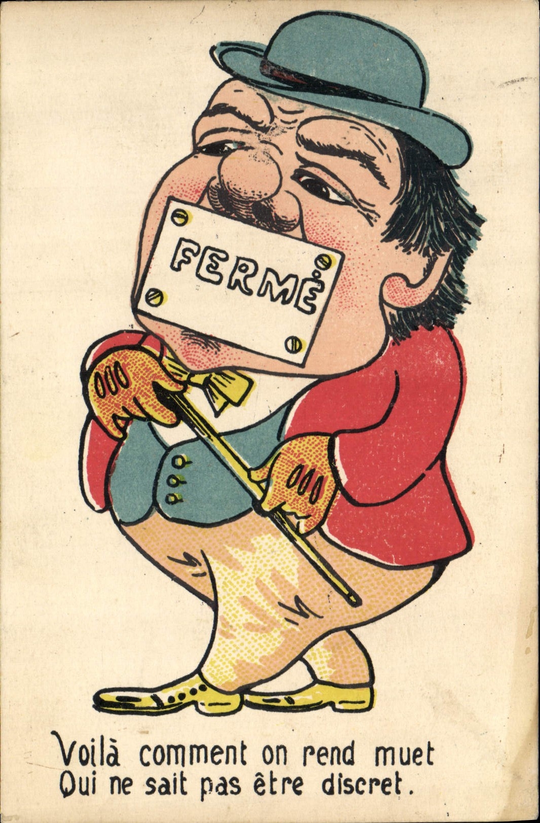 VINTAGE POSTCARD Dumb Humor