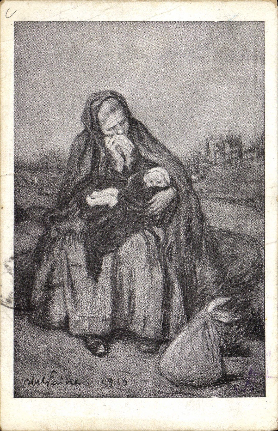 CPA Journee Francaise du Secours National Illustrateur