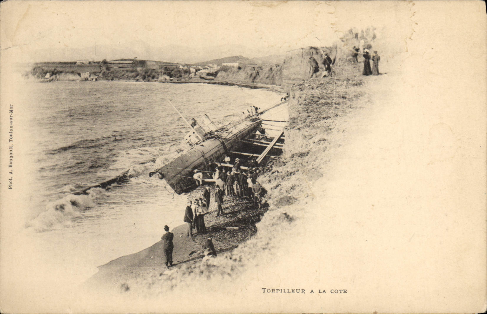 CPA Bateau Torpilleur a al Cote 