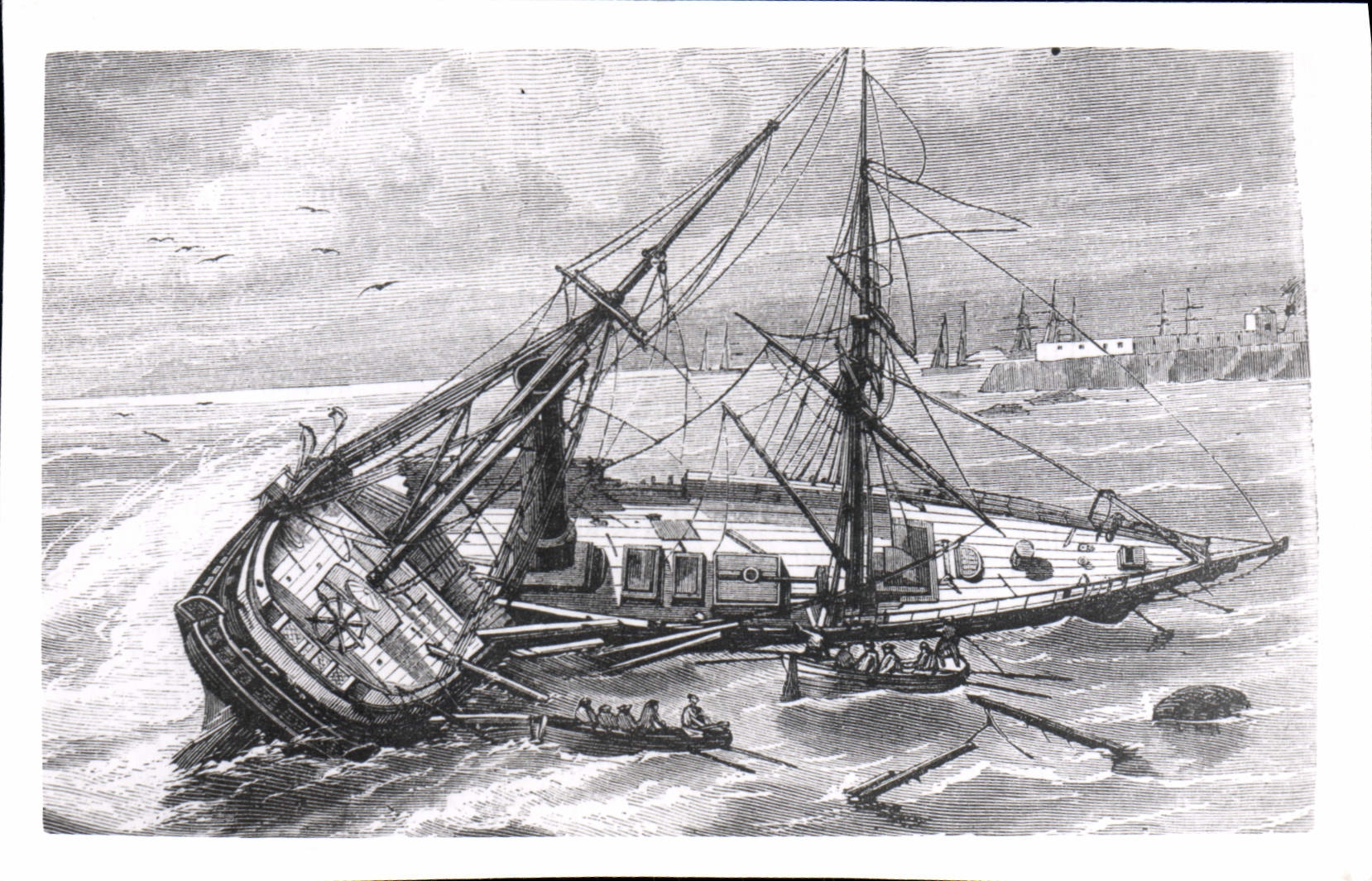 CPM Bateau Jourdan Naufrage 