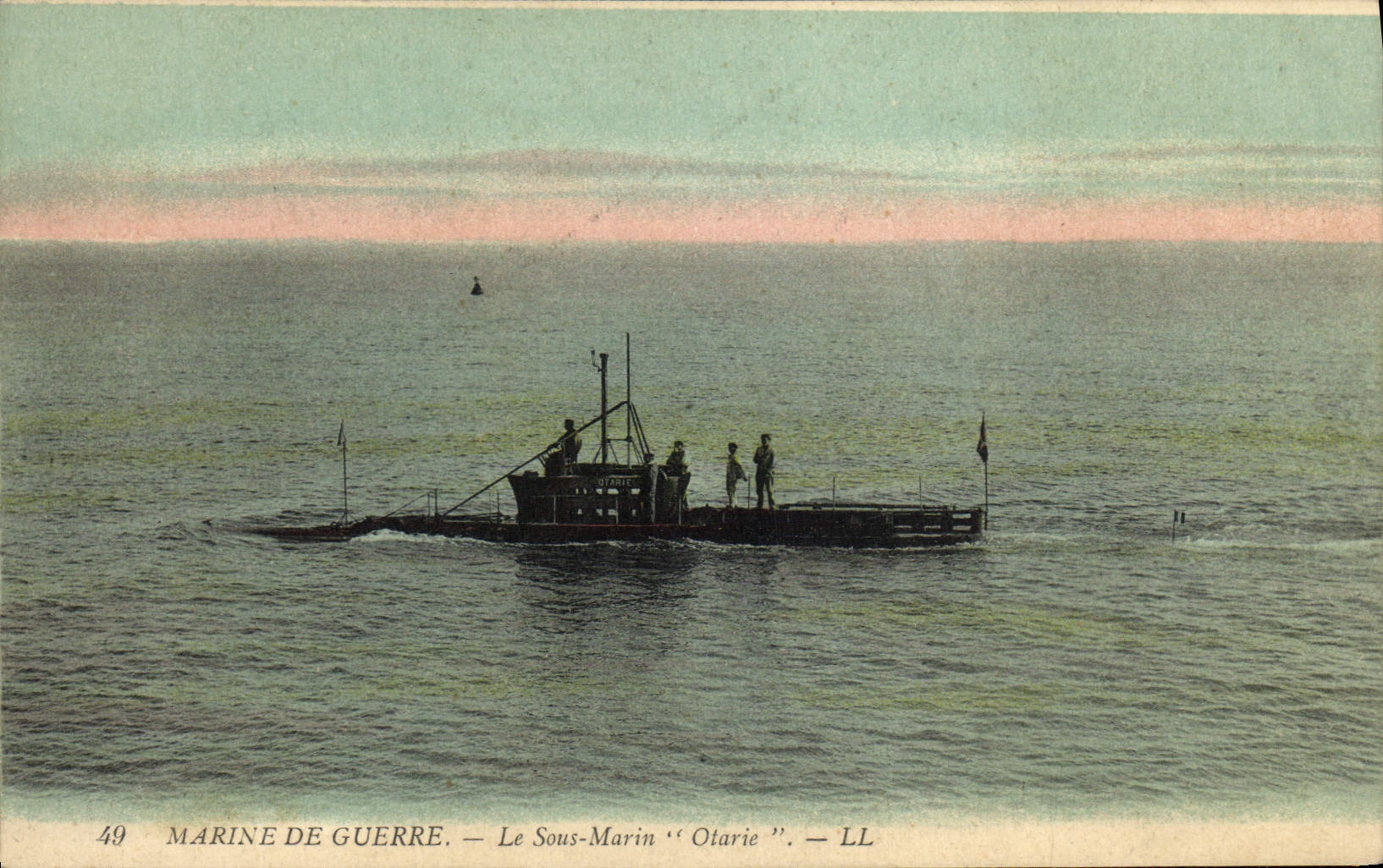 CPA Bateau Sous marin Otarie