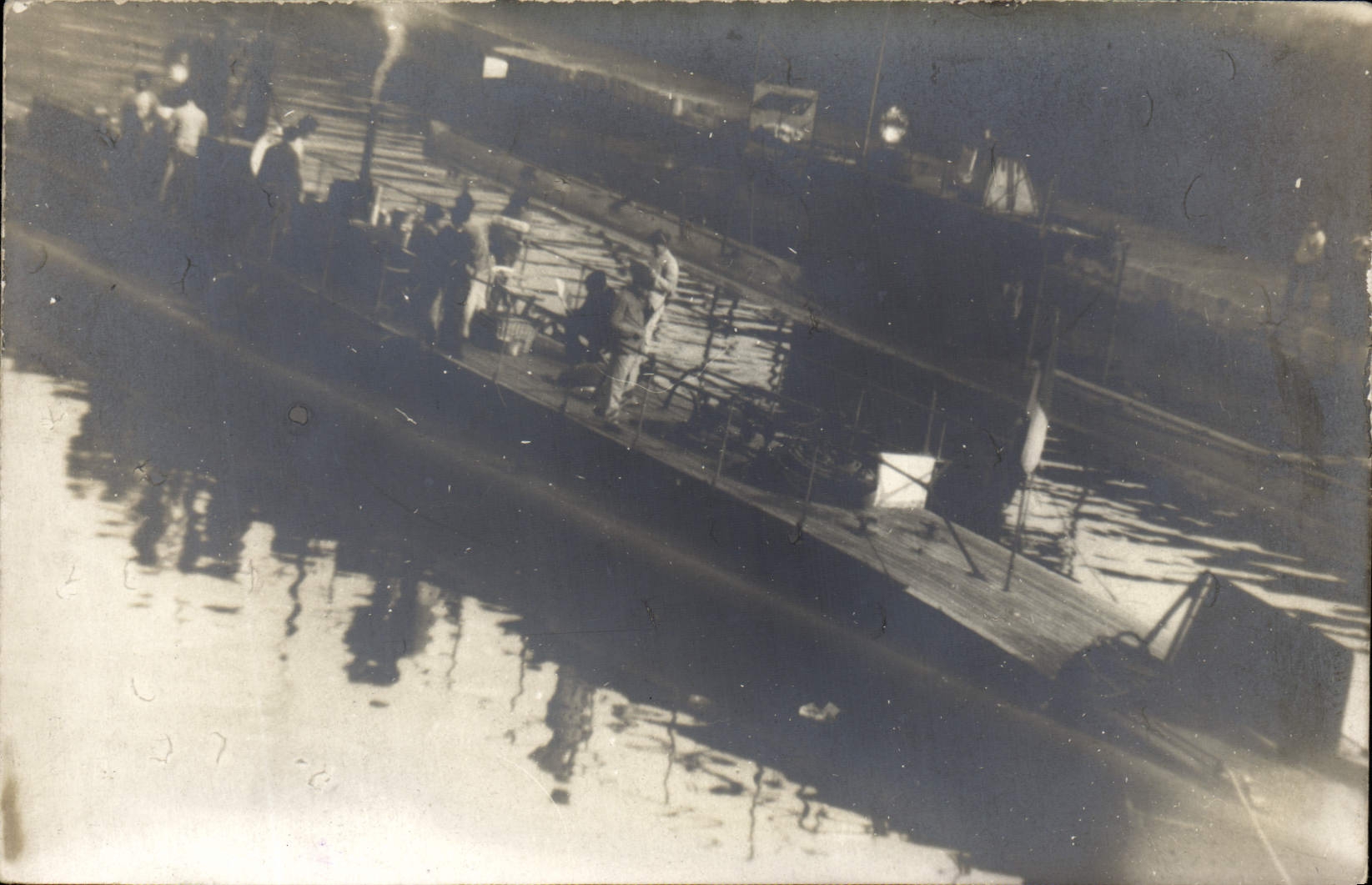 CARTE PHOTO Bateau Sous marin 
