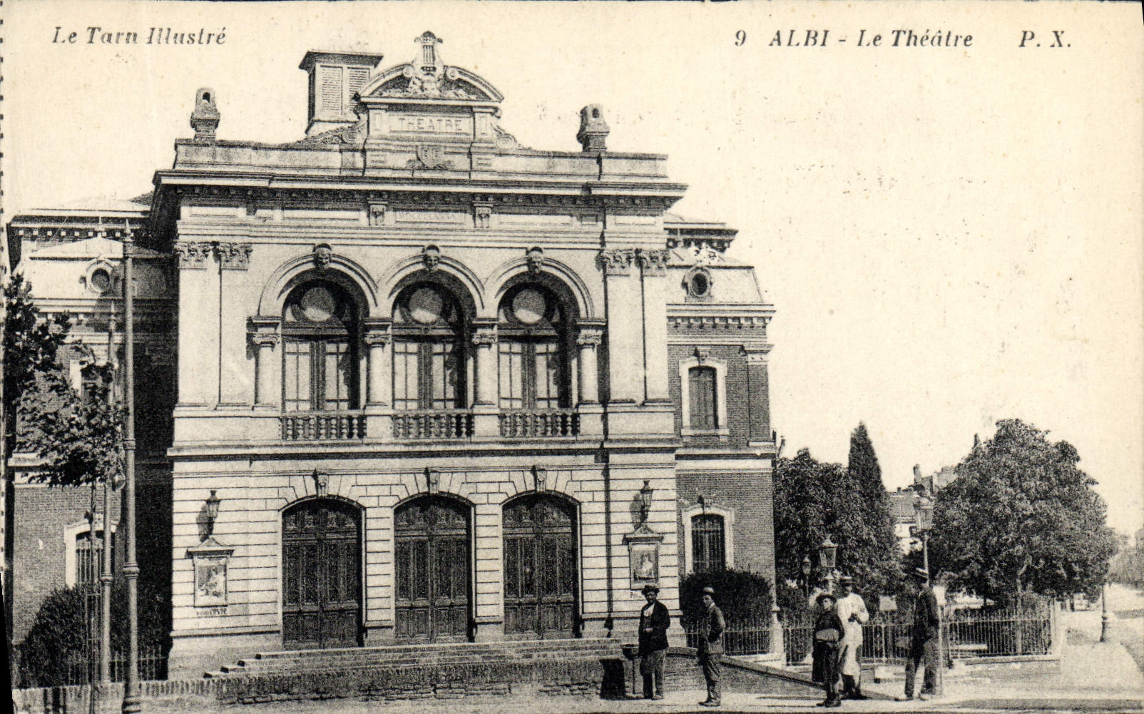 VINTAGE POSTCARD Albi the Theater