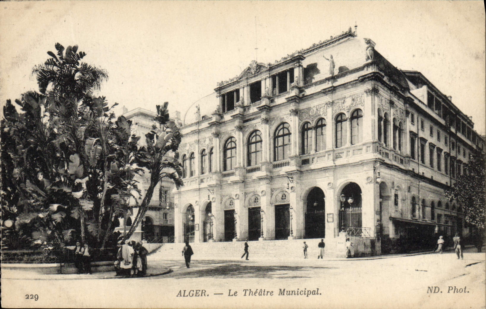 CPA Alger Le Theatre municipal