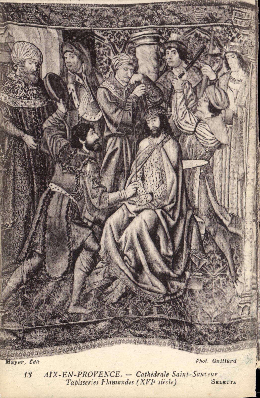 CPA Aix en Provence Cathedrale Saint Sauveur Tapisseries flamandes