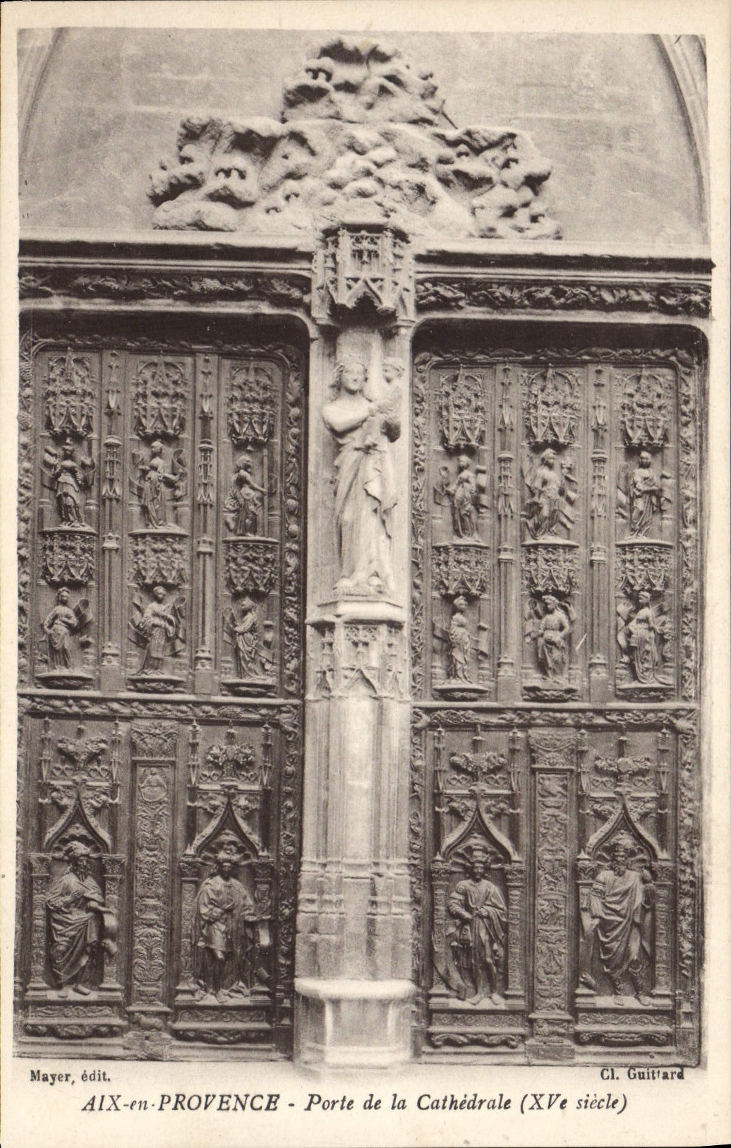CPA Aix en Provence Porte de la Cathedrale