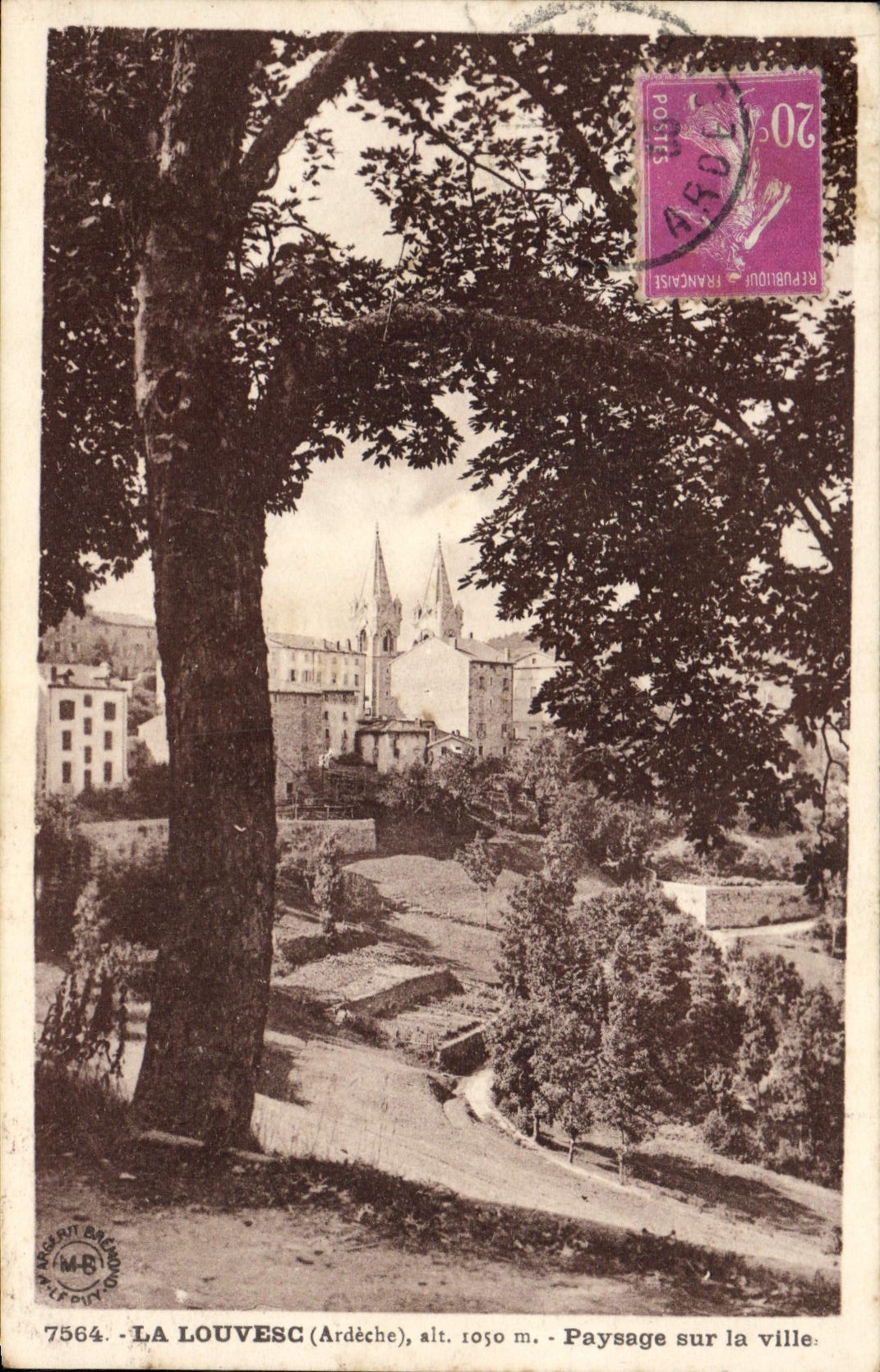CPA La Louvesc Paysage Sur la Ville