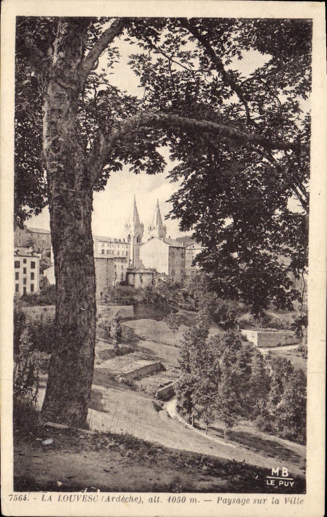 CPA La Louvesc Paysage Sur la Ville